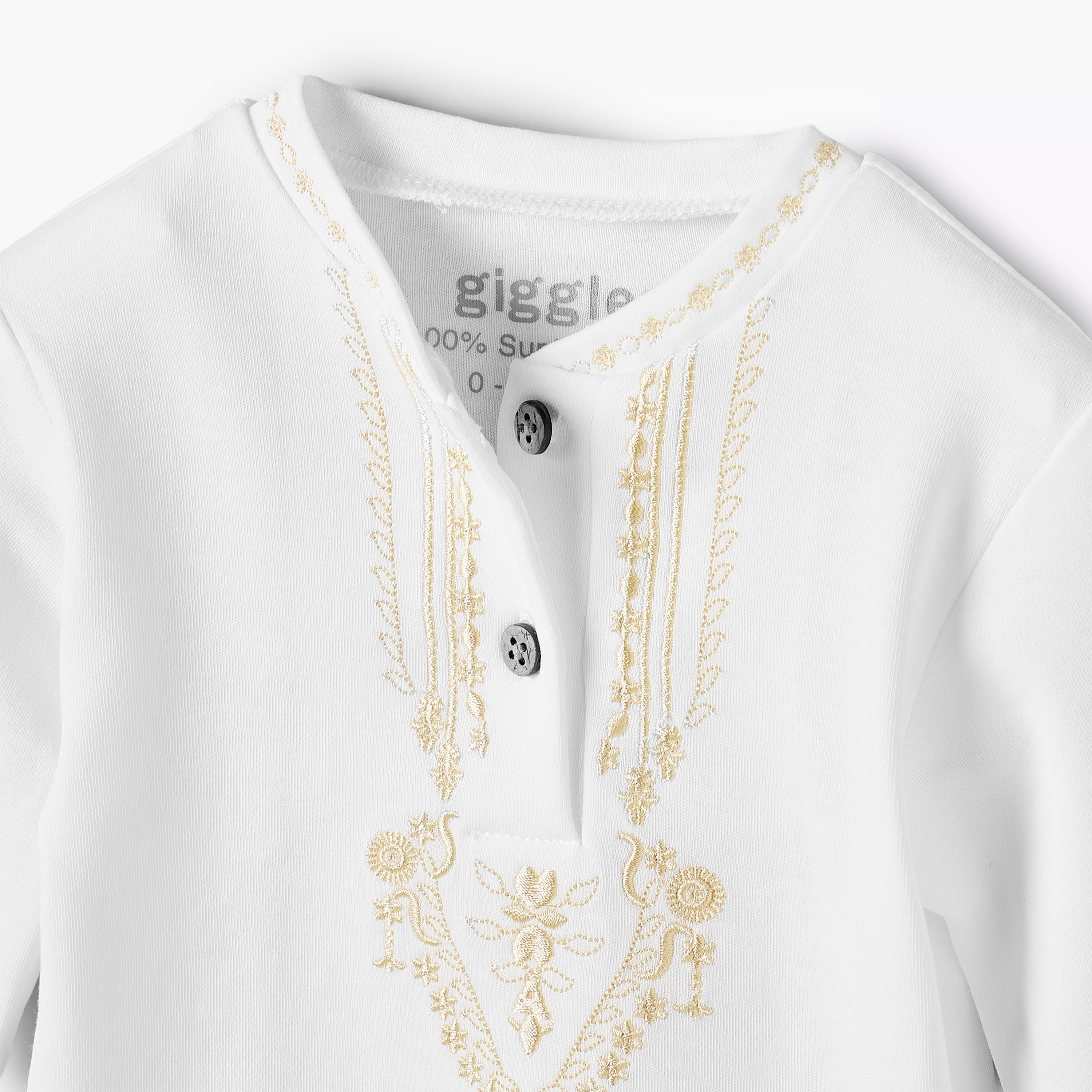 Giggles Cotton Henley Neck Long Sleeve Pyjama Set with Embroidery-baby-boys-clothing-nightwear-pyjamasets-image-5