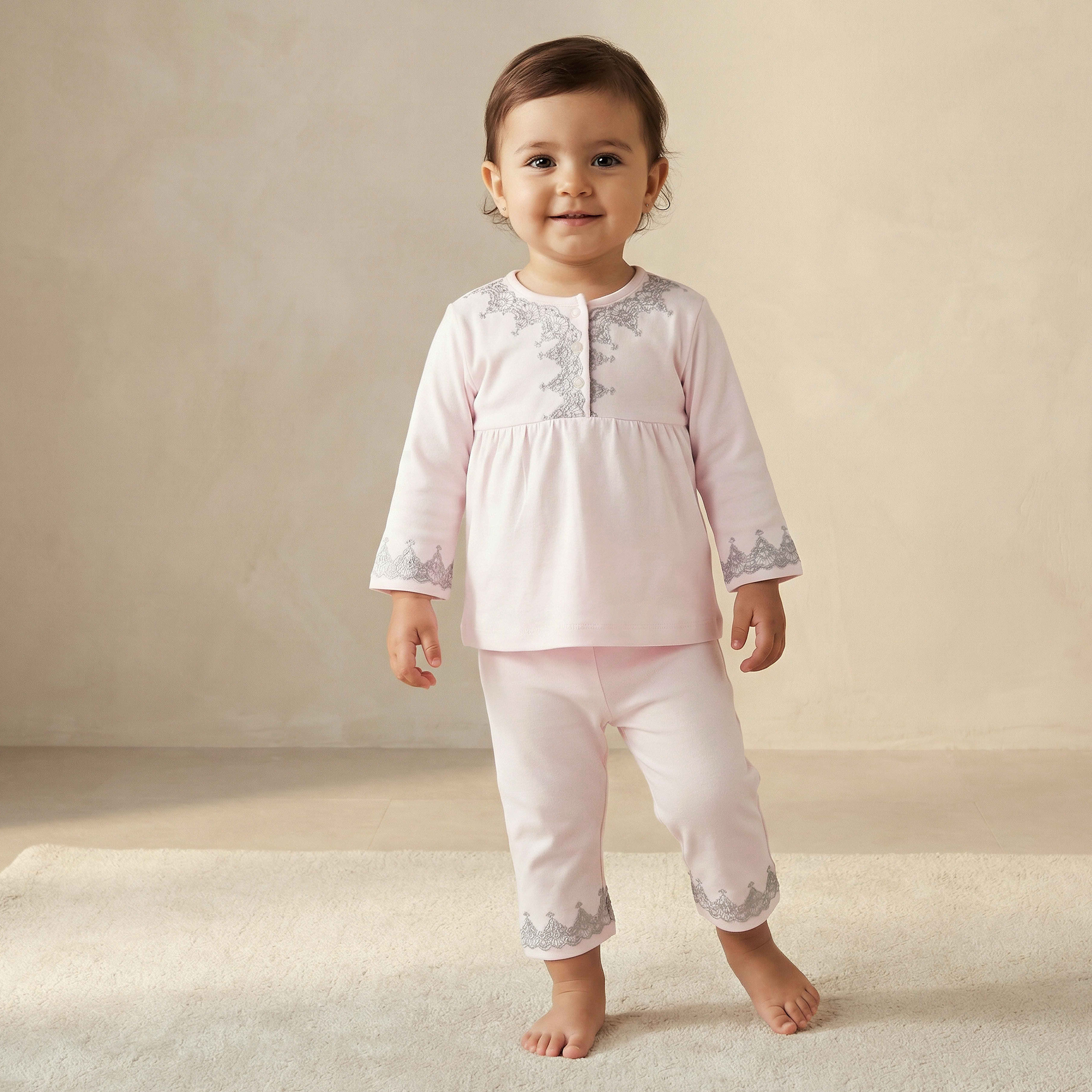Giggles Cotton Henley Neck Long Sleeve Pyjama Set with Embroidery-baby-boys-clothing-nightwear-pyjamasets-image-1
