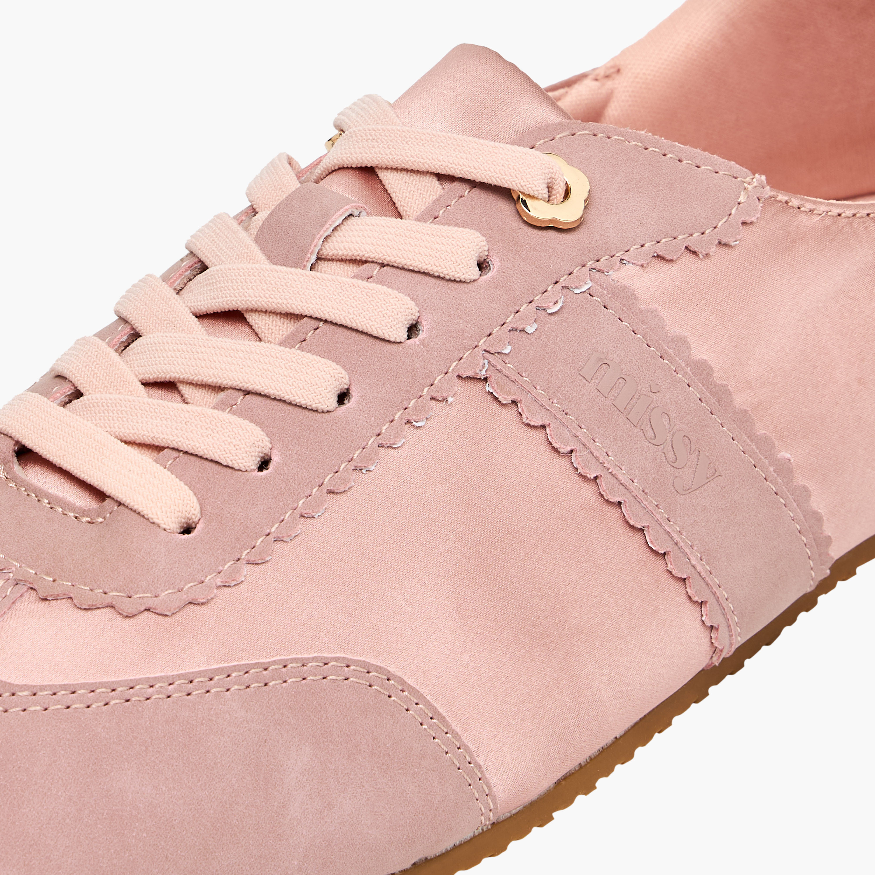 Missy Women Scallop Trim Lace-Up Ankle Sneakers-women-shoes-sneakers-image-4