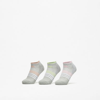 Kappa Printed Ankle Length Socks - Set of 3-Women%27s Socks-image-0