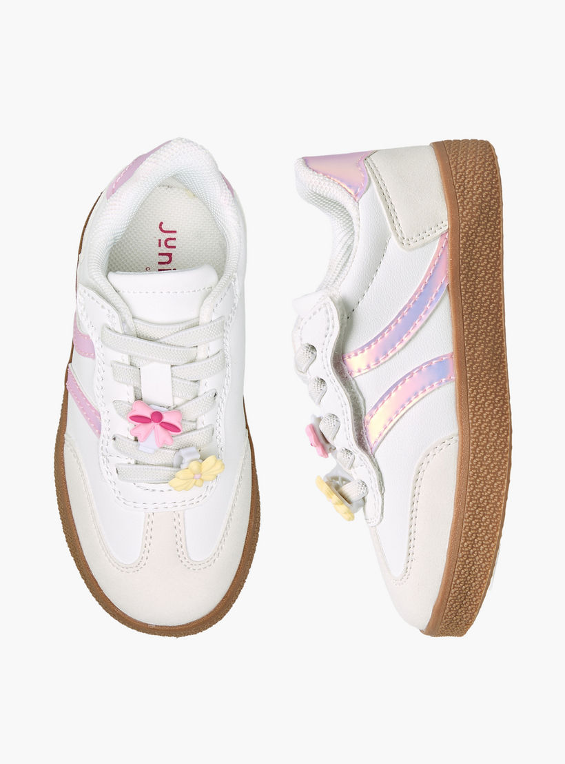 حذاء سنيكرز طول الكاحل برباط للبنات من جونيورز-girls-shoes-sneakers-image-1
