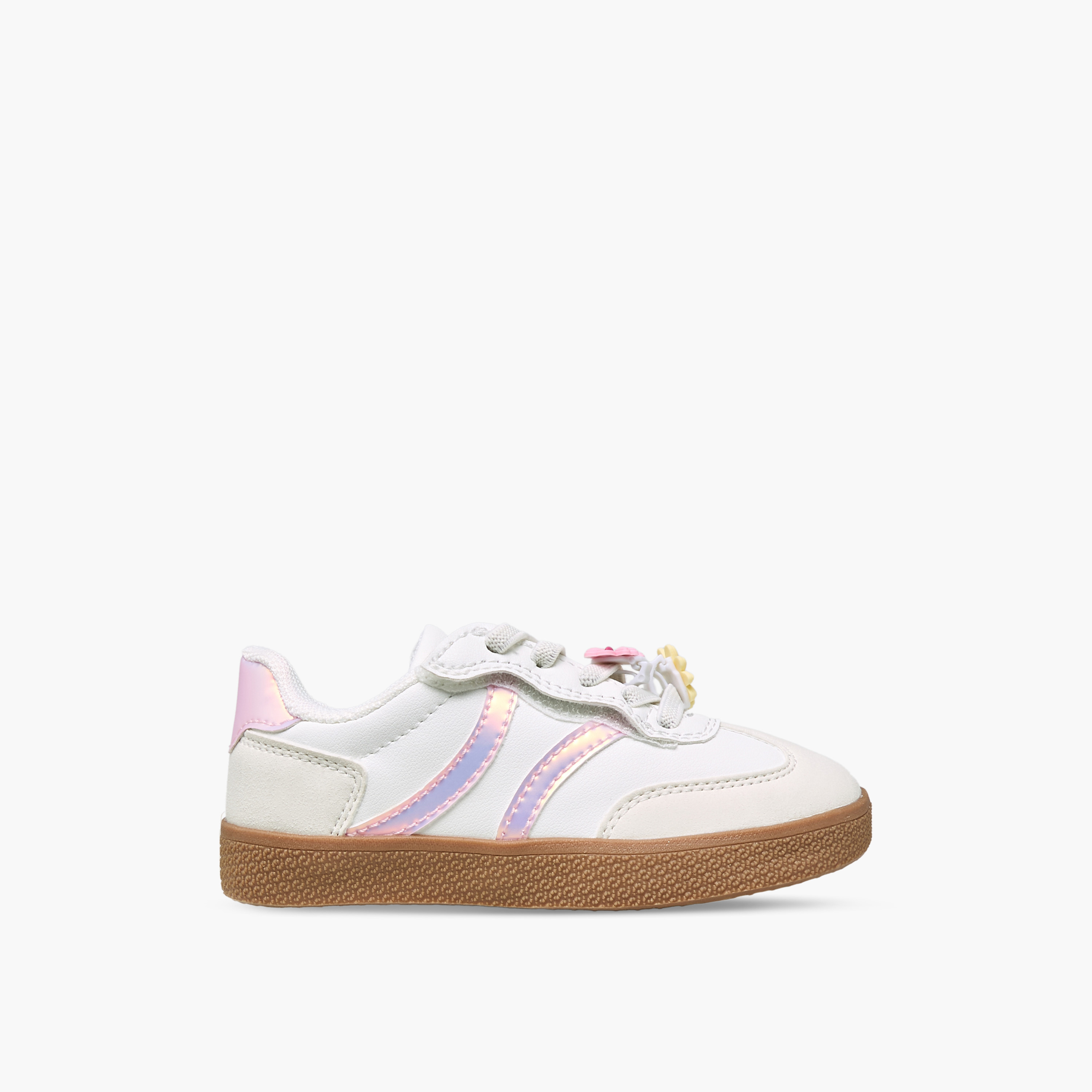 حذاء سنيكرز طول الكاحل برباط للبنات من جونيورز-girls-shoes-sneakers-image-3