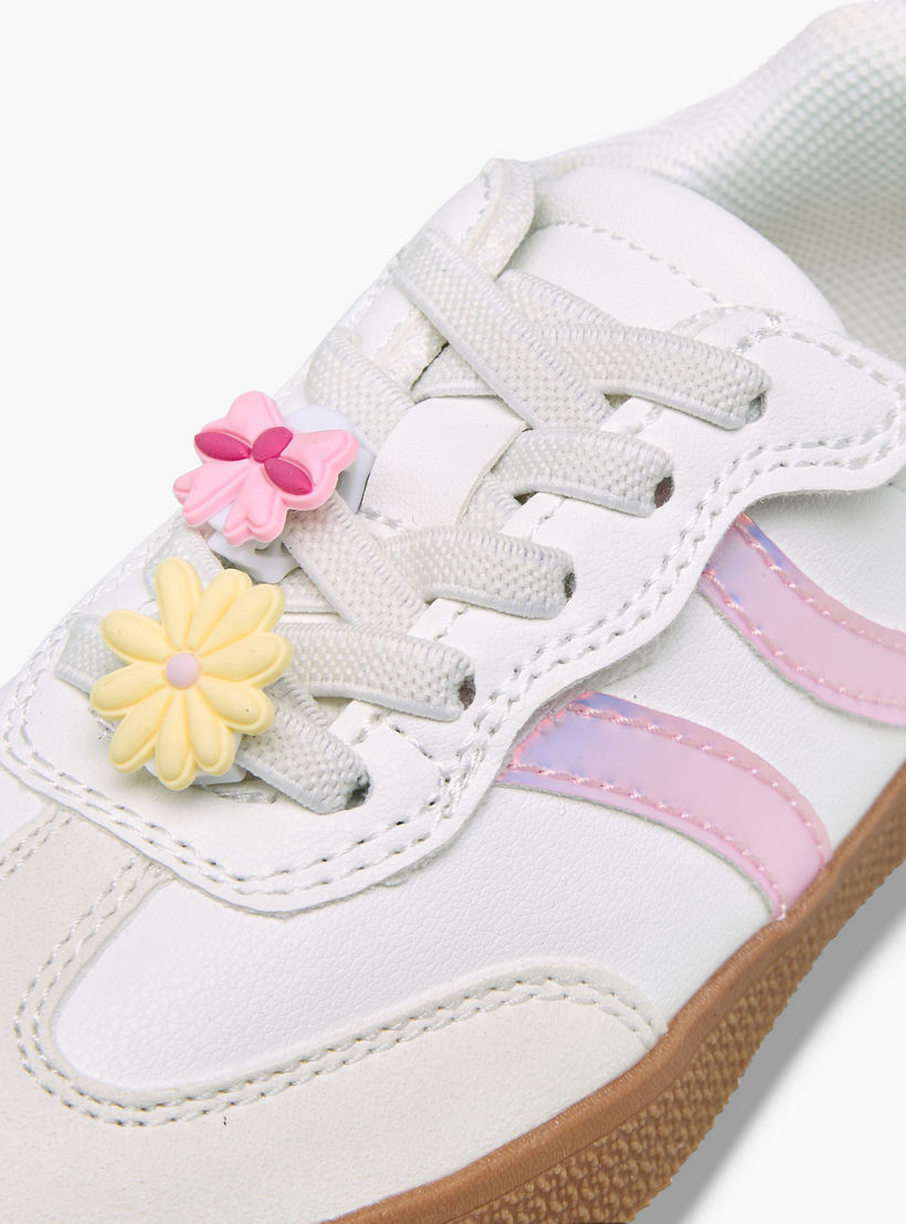 حذاء سنيكرز طول الكاحل برباط للبنات من جونيورز-girls-shoes-sneakers-image-4