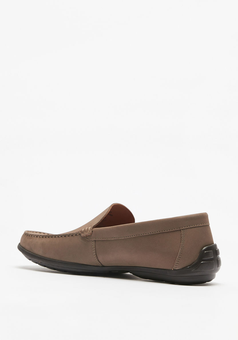 Le Confort Solid Leather Slip-On Loafers-Loafers-image-2