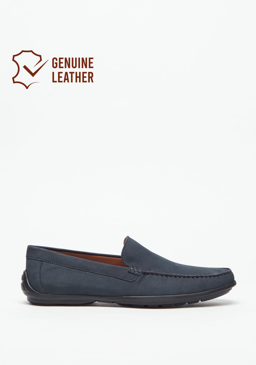 Le Confort Solid Leather Slip-On Loafers-Loafers-image-0