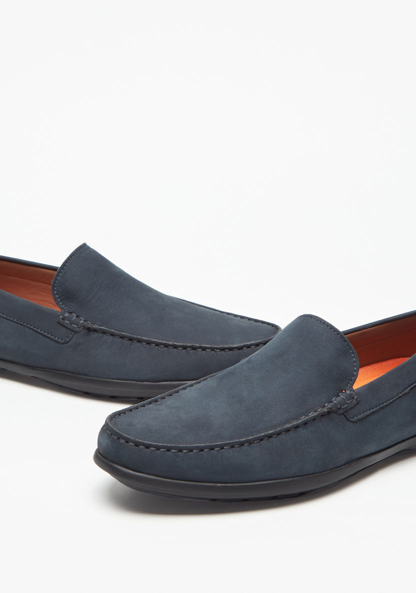 Le Confort Solid Leather Slip-On Loafers-Loafers-image-4
