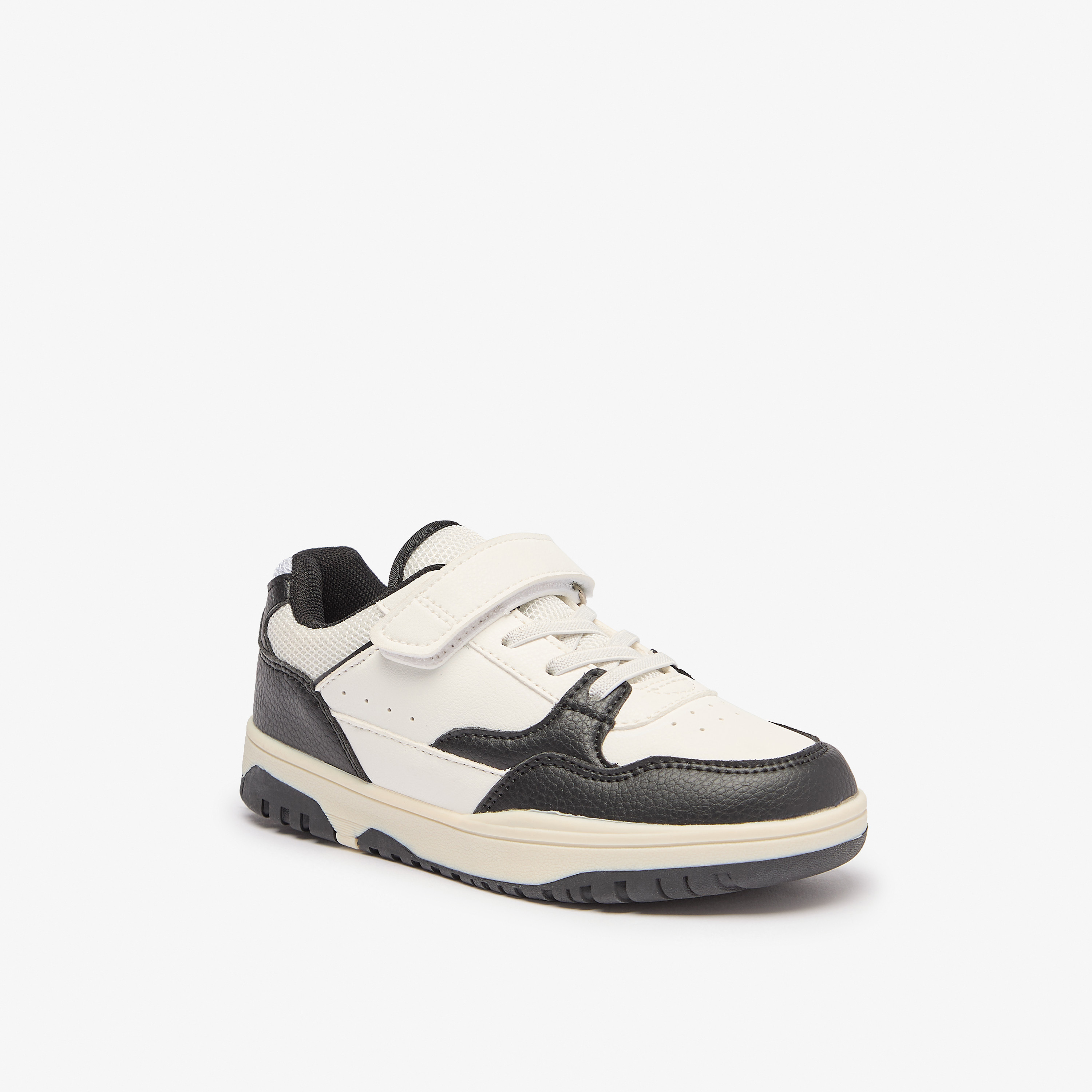 LBL by Shoexpress Panelled Shoes with Hook and Loop Closure-boys-shoes-schoolshoes-image-6