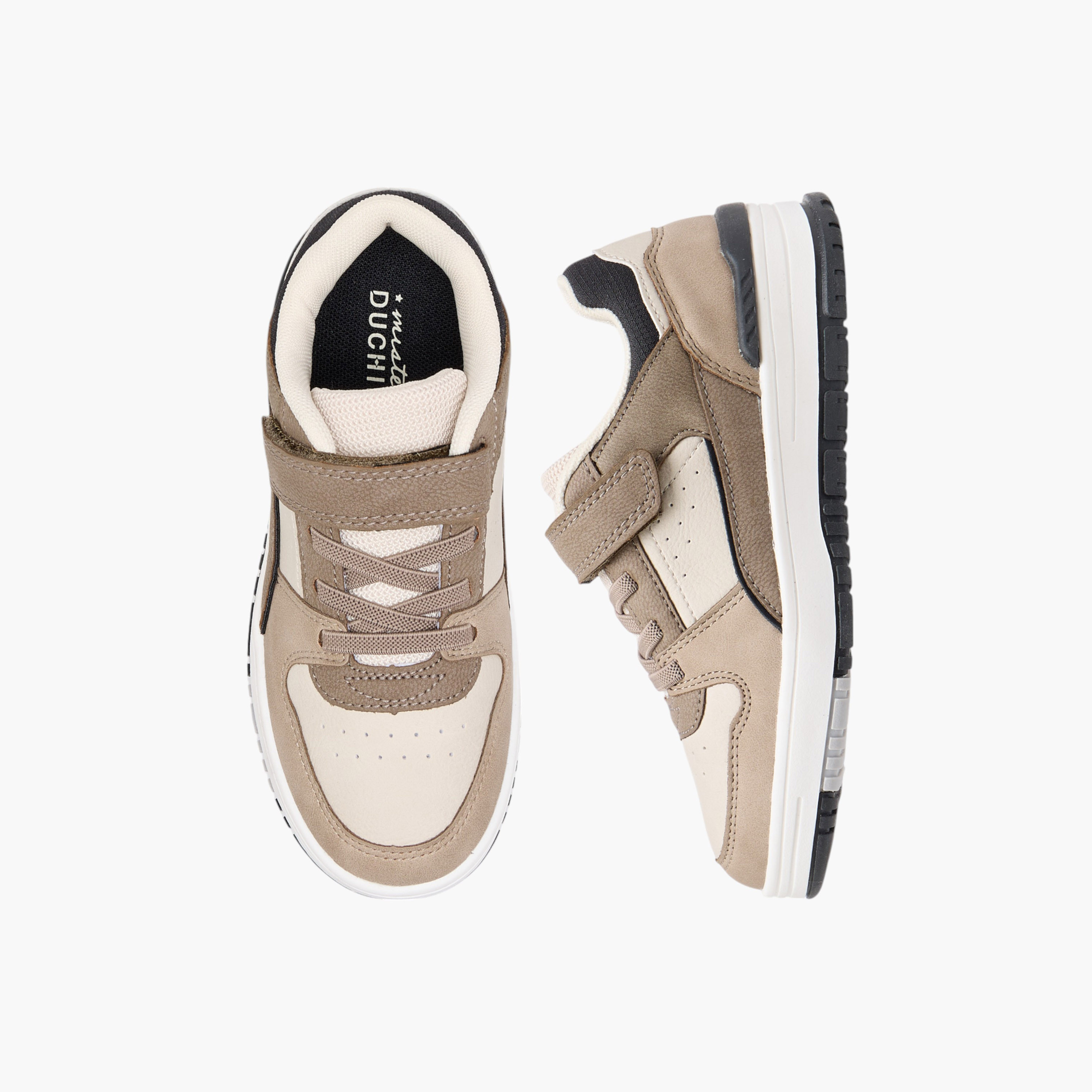 حذاء سنيكرز بشريط إغلاق لاصق وألواح من مستر دوتشيني-boys-shoes-schoolshoes-image-1