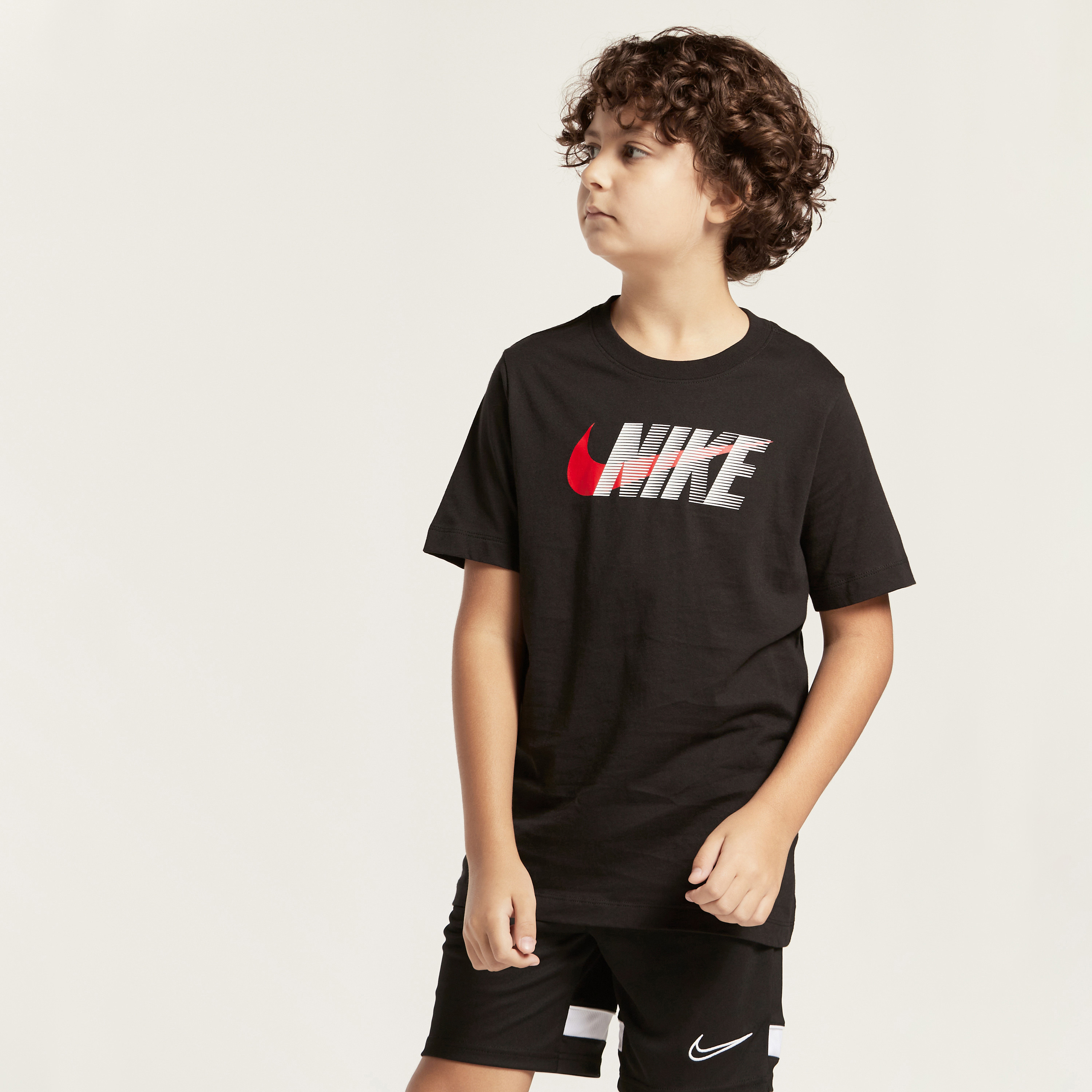 Buy Nike Printed Round Neck T-shirt with Short Sleeves Online | Babyshop UAE