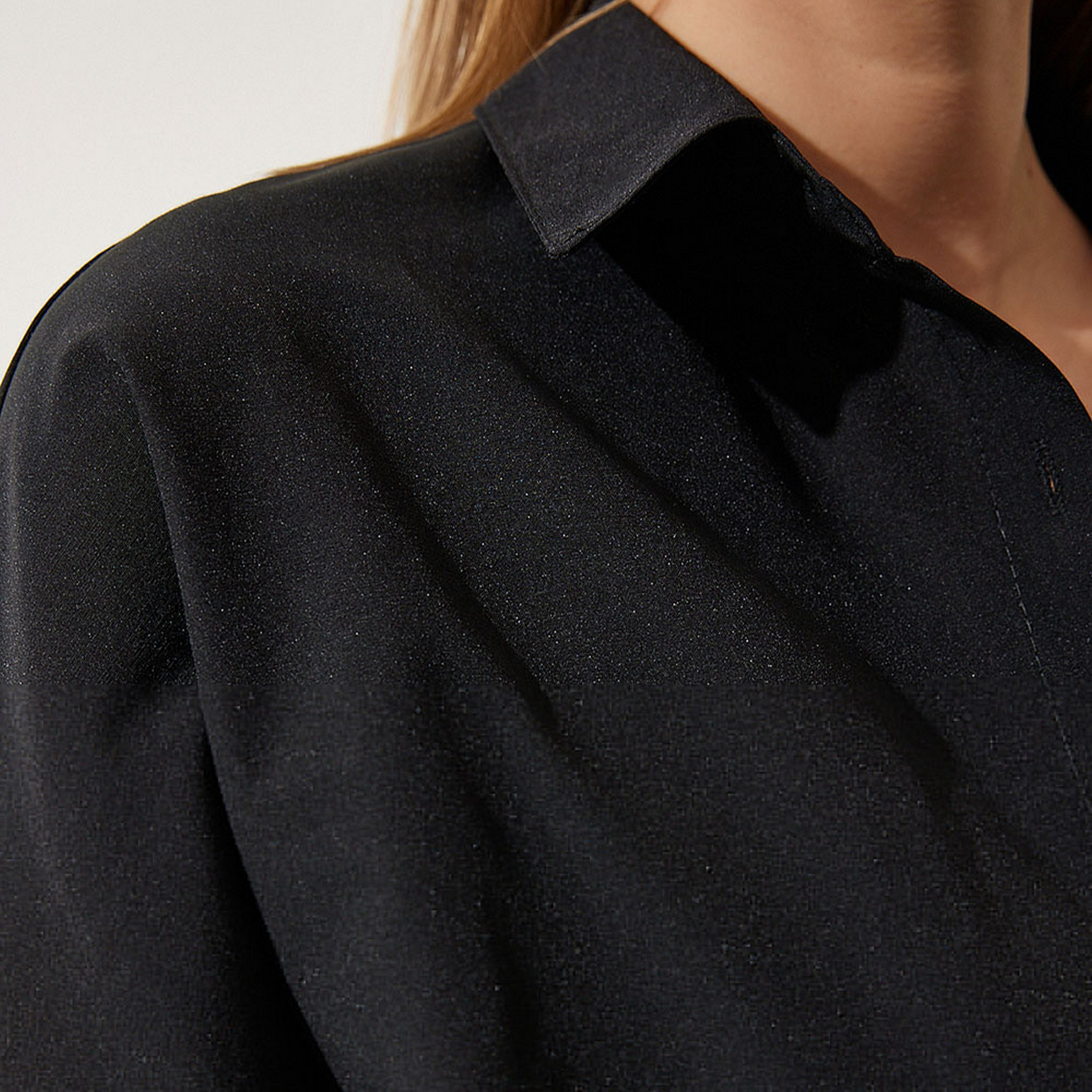 Happiness Istanbul Collared Dropped Sleeves Women's Shirt-women-clothing-shirtsandblouses-shirts-image-45