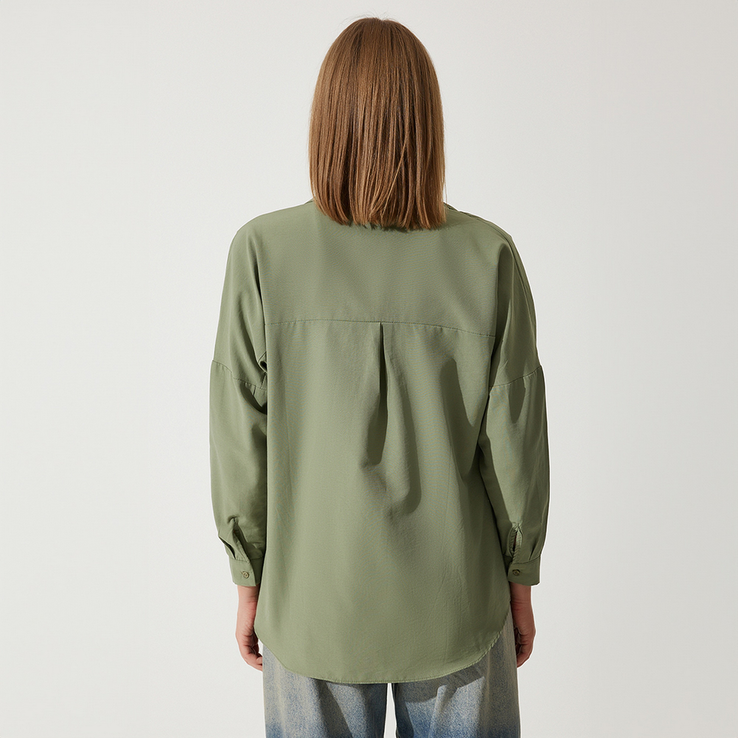 Happiness Istanbul Collared Dropped Sleeves Women's Shirt-women-clothing-shirtsandblouses-shirts-image-28