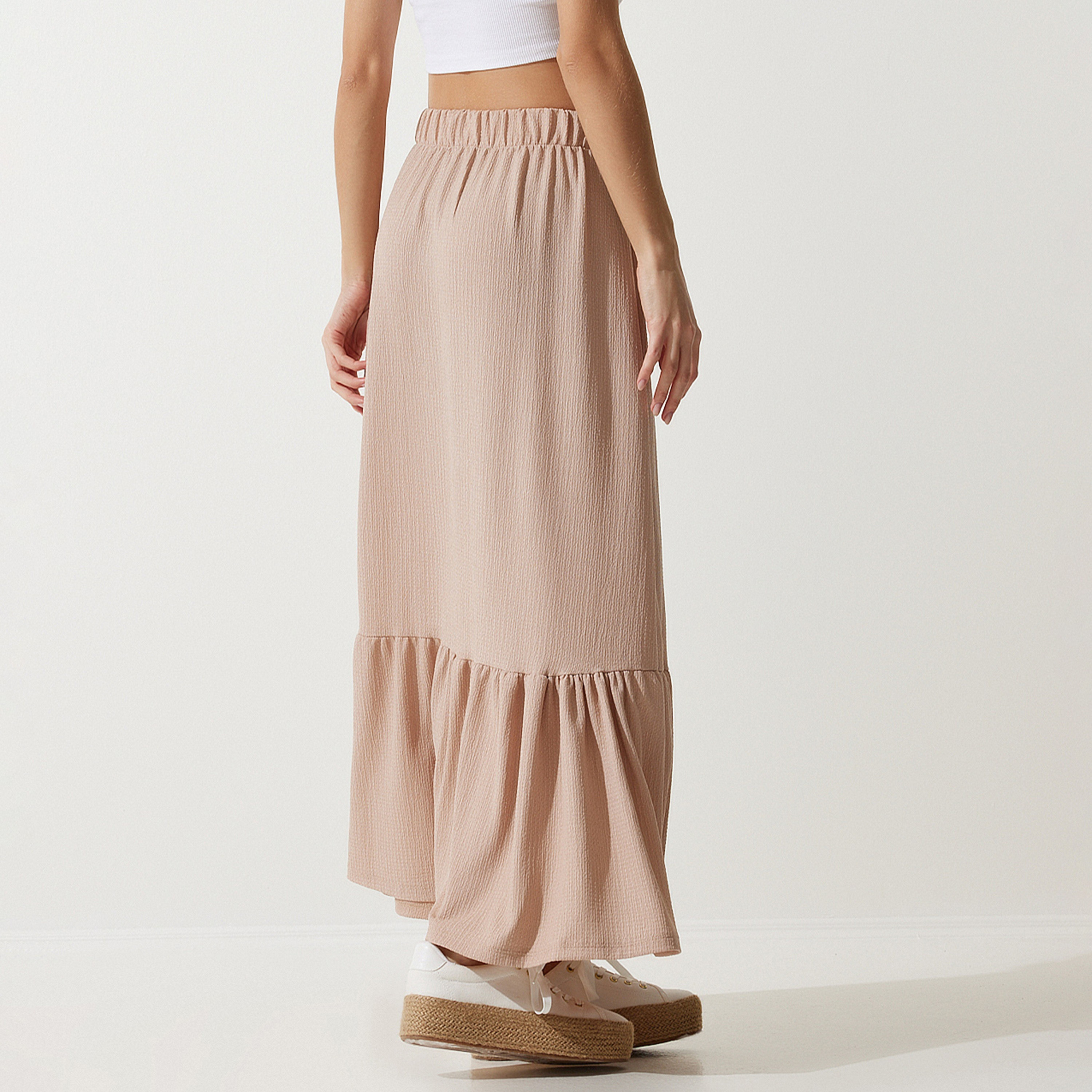 تنورة نسائية ماكسي ذات طبقات بلون بيج من إسطنبول من سعادة إسطنبول-women-clothing-bottoms-skirts-image-5
