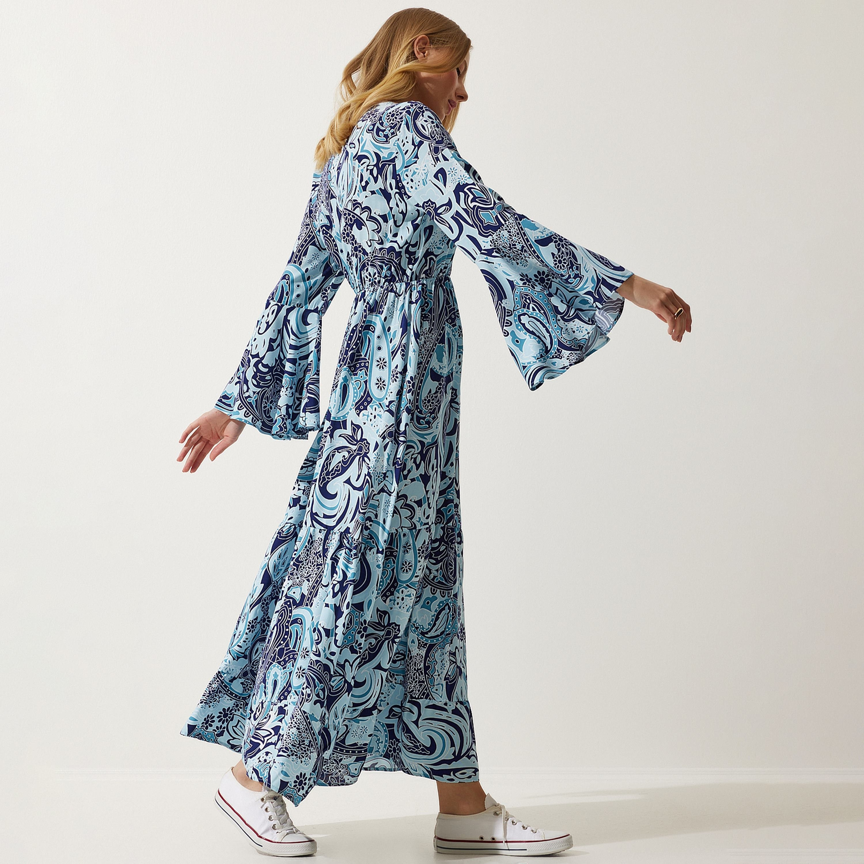 فستان ماكسي نسائي بأكمام جرس زهرية من إسطنبول من إسطنبول-women-clothing-dresses-image-3