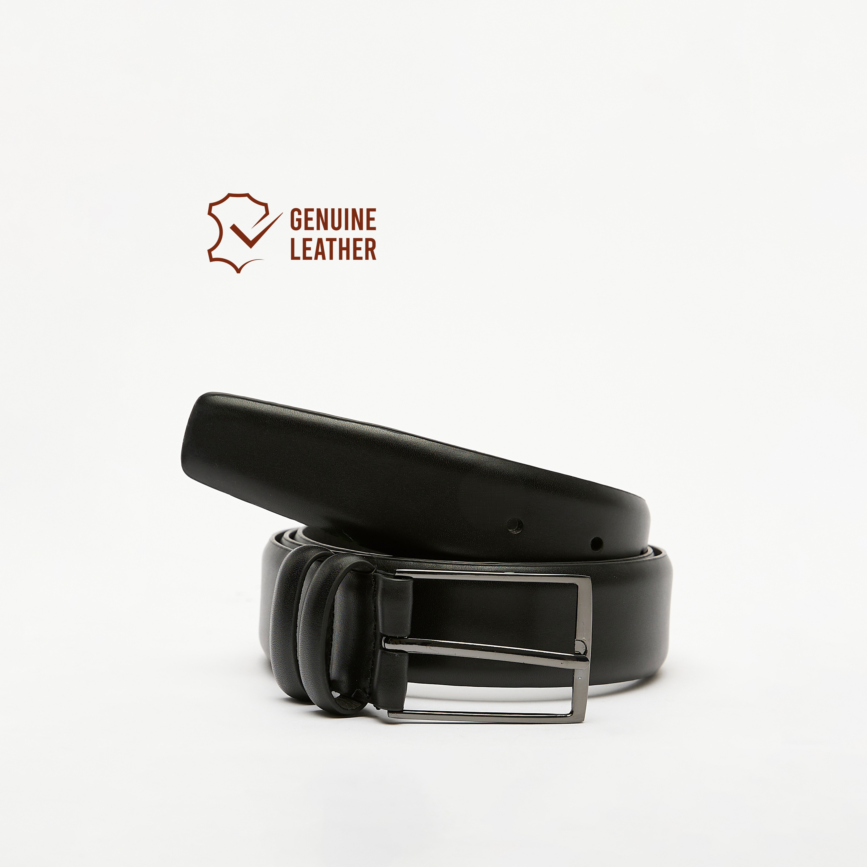 حزام خصر سادة بإبزيم بدبوس للإغلاق من دوتشيني-men-beltsandwallets-belts-image-1