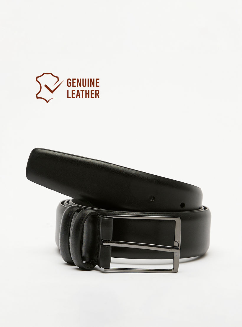 حزام خصر سادة بإبزيم بدبوس للإغلاق من دوتشيني-men-beltsandwallets-belts-image-1