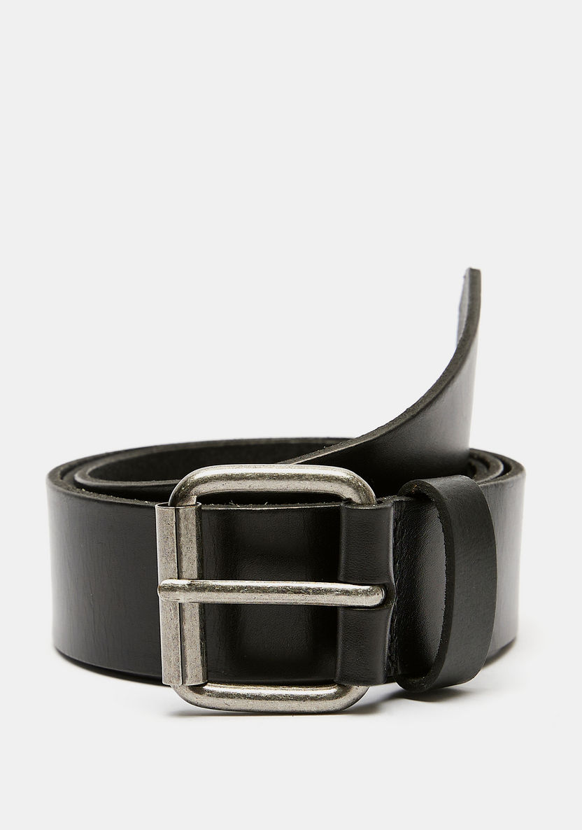 Lee Cooper Solid Waist Belt with Pin Buckle Closure-Men%27s Belts-image-0