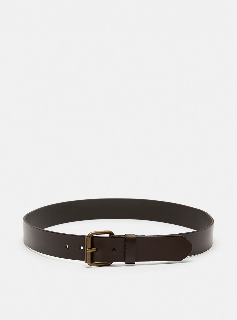 حزام سادة بإبزيم بدبّوس إغلاق من لي كوبر-men-beltsandwallets-belts-image-3