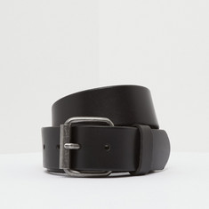 Lee Cooper Solid Belt with Pin Buckle Closure