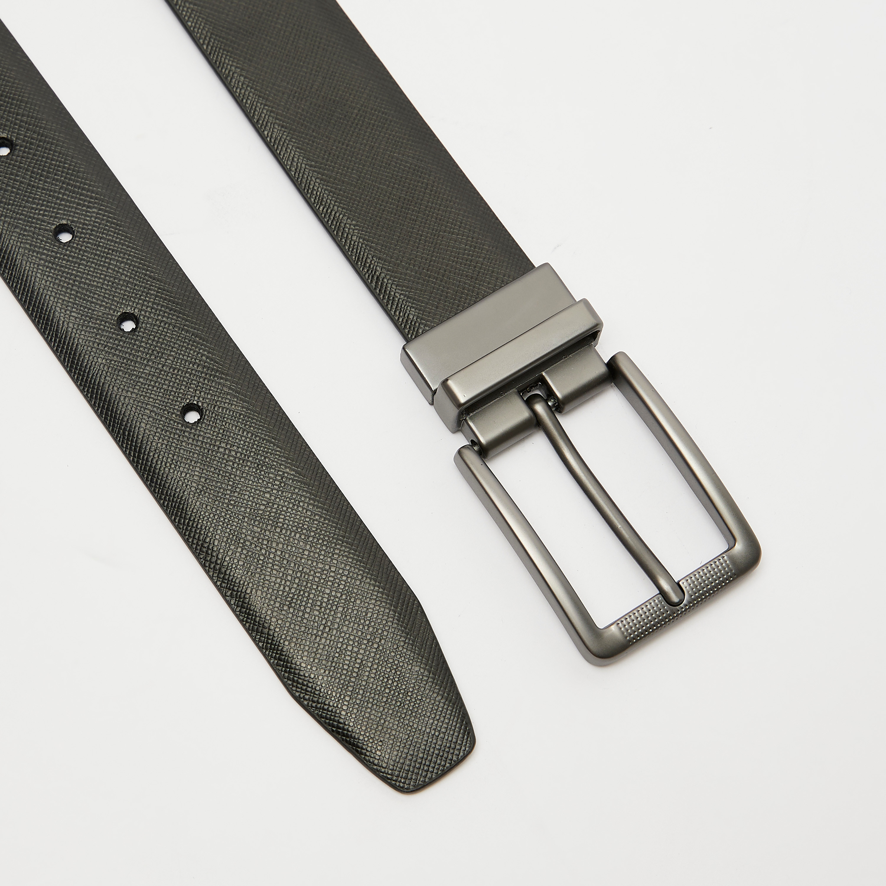 Duchini Textured Waist Belt with Pin Buckle Closure-men-beltsandwallets-belts-image-2