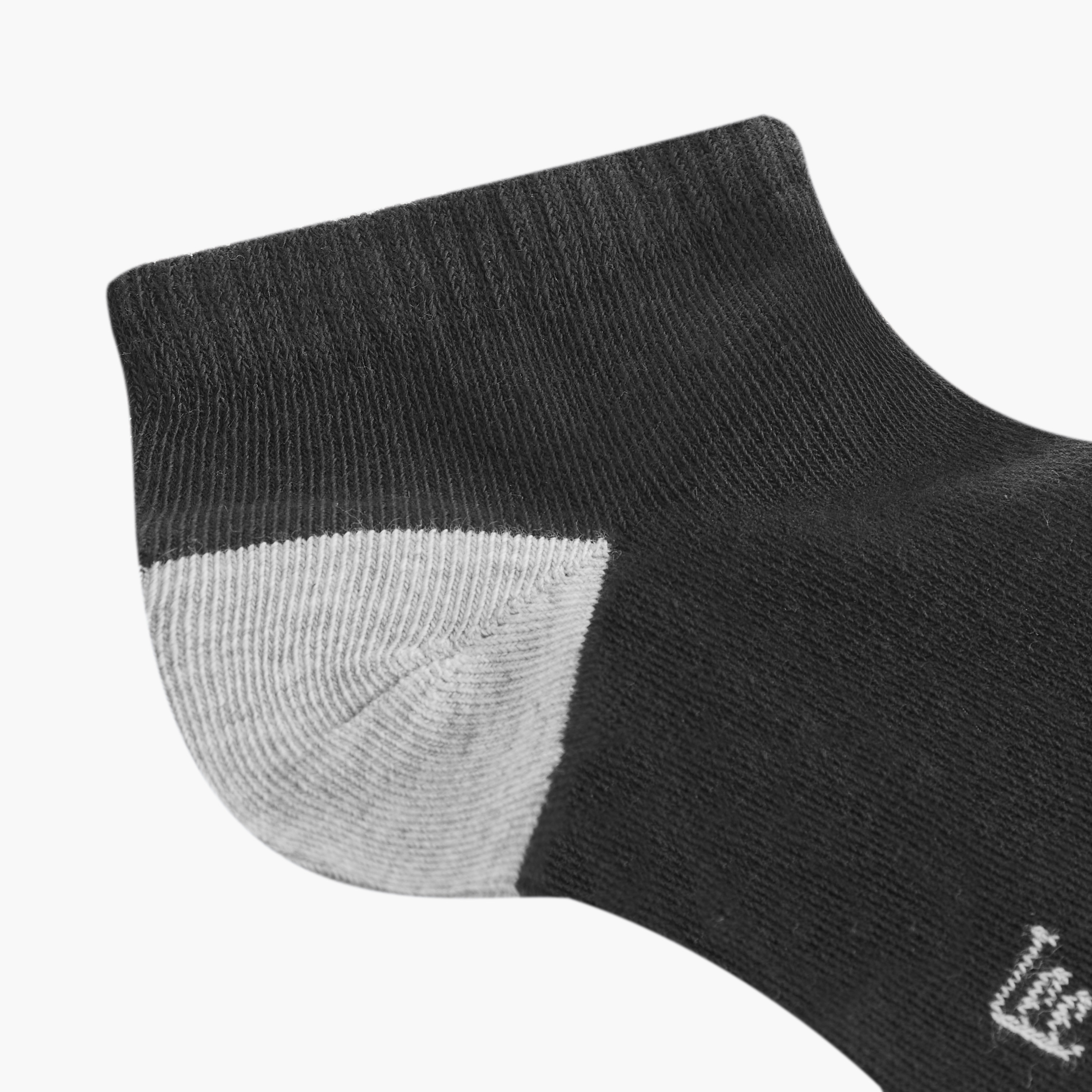 Lee Cooper Logo Detail Non-Terry Ankle Length Socks - Set of 7-men-socks-image-5