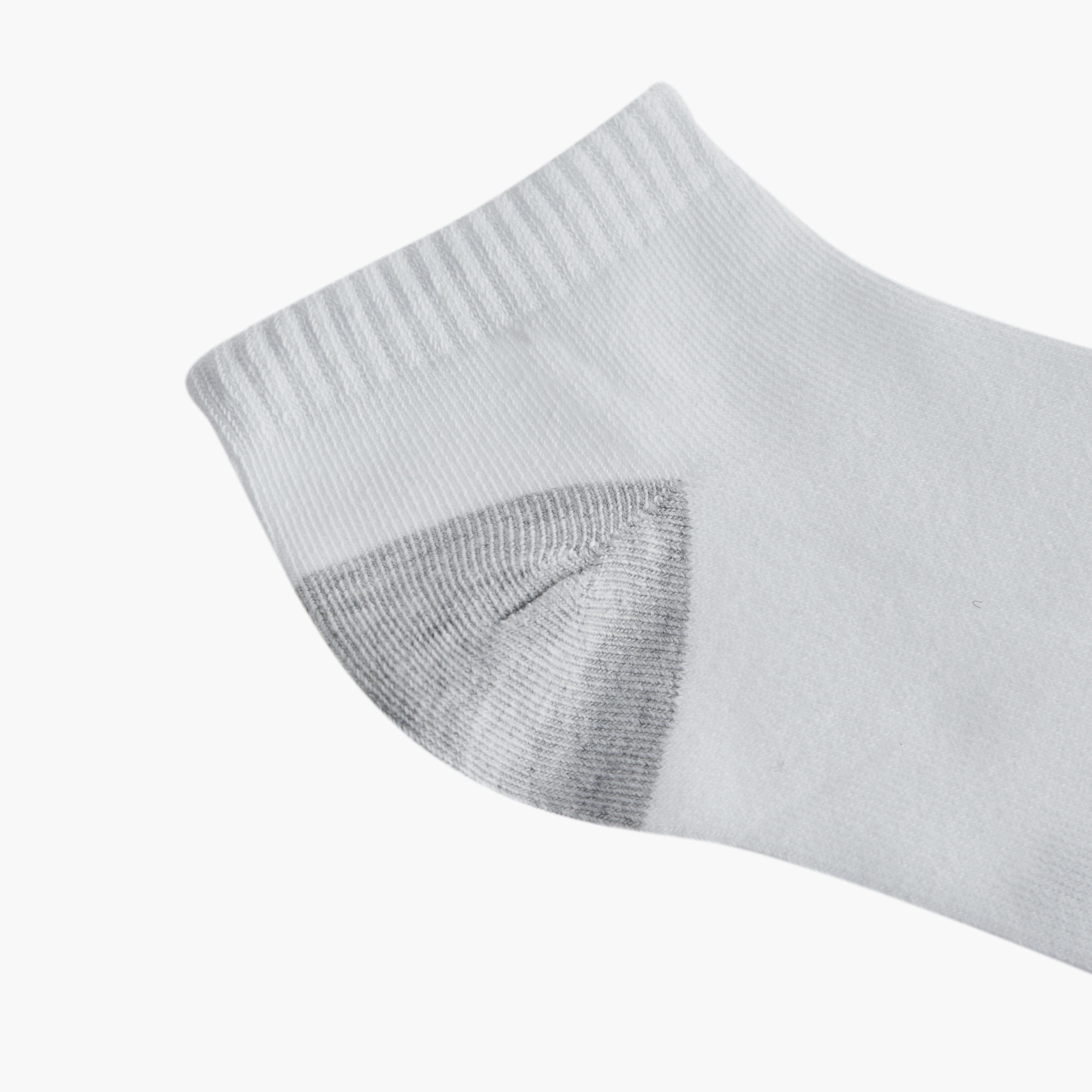 Lee Cooper Logo Detail Non-Terry Ankle Length Socks - Set of 7-men-socks-image-5