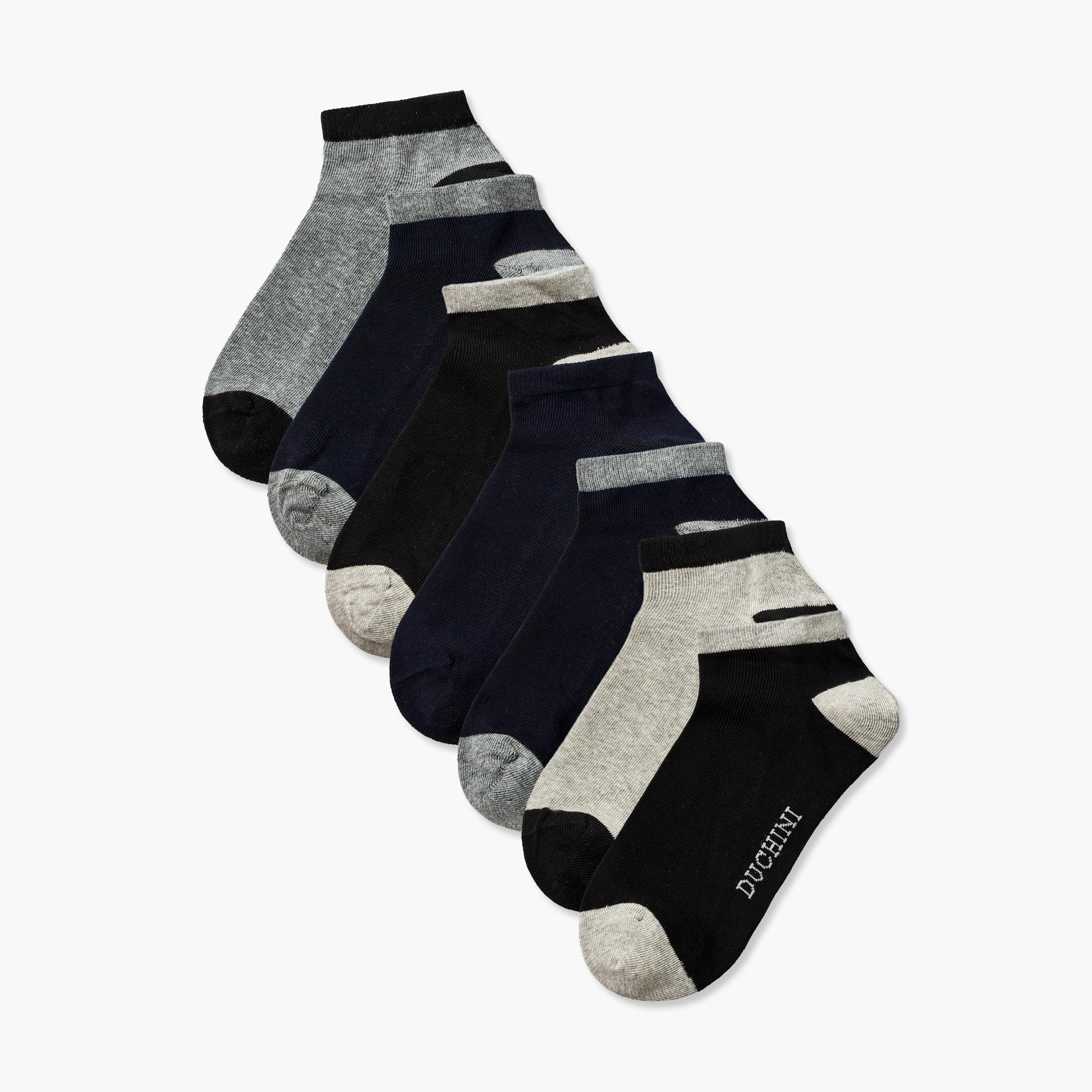 طقم جوارب بطول الكاحل 7 أزواج غير وبريّة من دوتشيني-men-socks-image-1