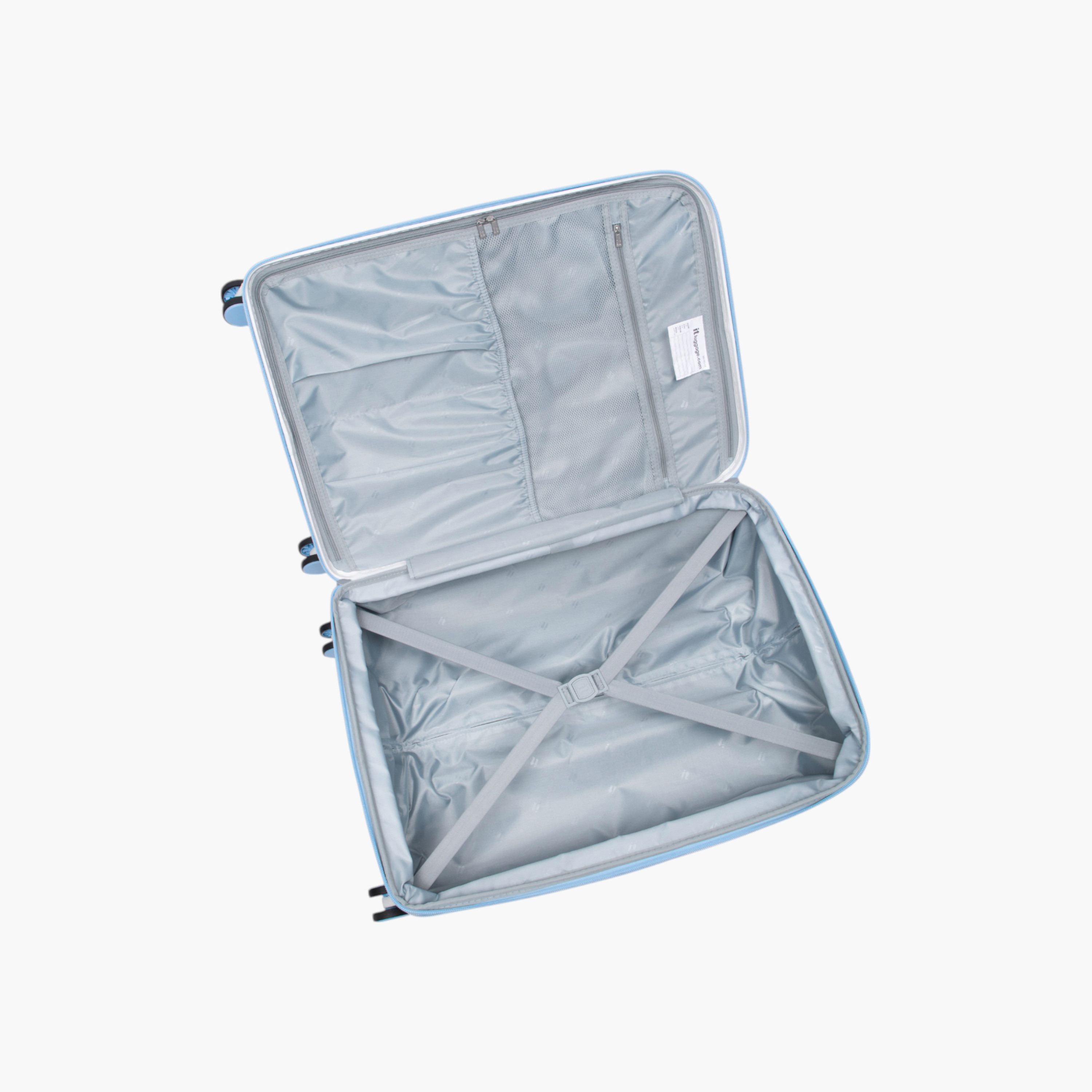 IT Textured Hardcase Trolley Bag with Retractable Handle and Zip Closure-travel-luggagesandbags-luggage-image-4