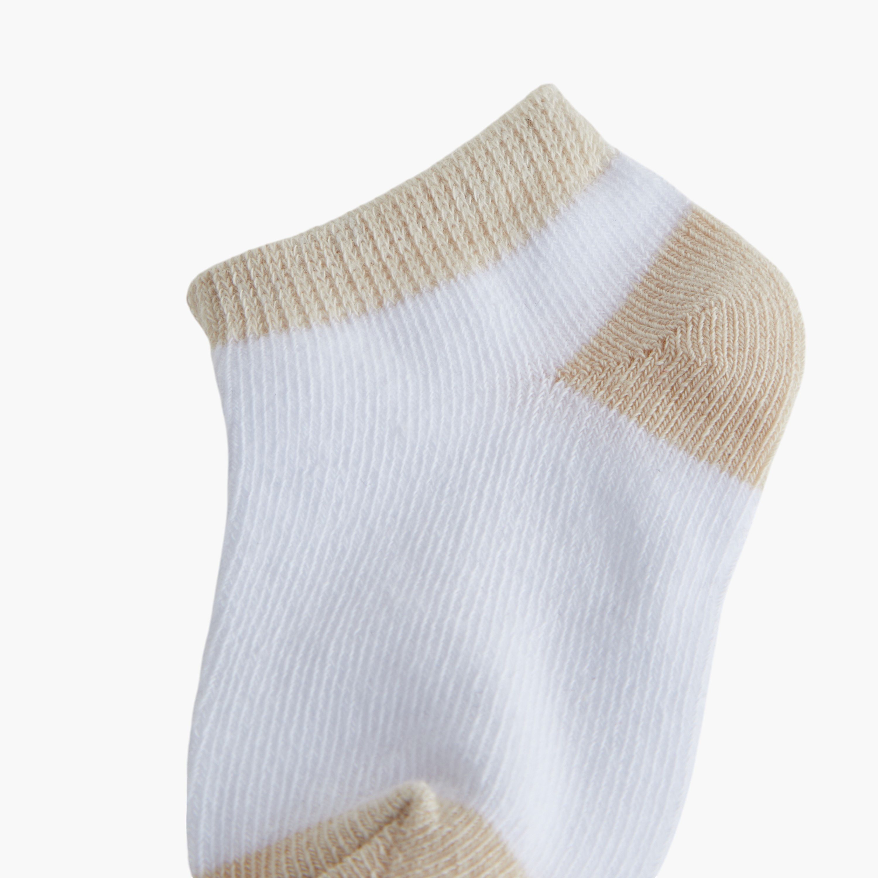 Barefeet Textured Ankle Length Socks - Set of 5-girls-accessories-socks-image-2