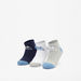 Kappa Logo Print Ankle Length Sports Socks - Set of 3-Boy%27s Socks-thumbnail-0