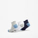 Kappa Logo Print Ankle Length Sports Socks - Set of 3-Boy%27s Socks-thumbnail-2