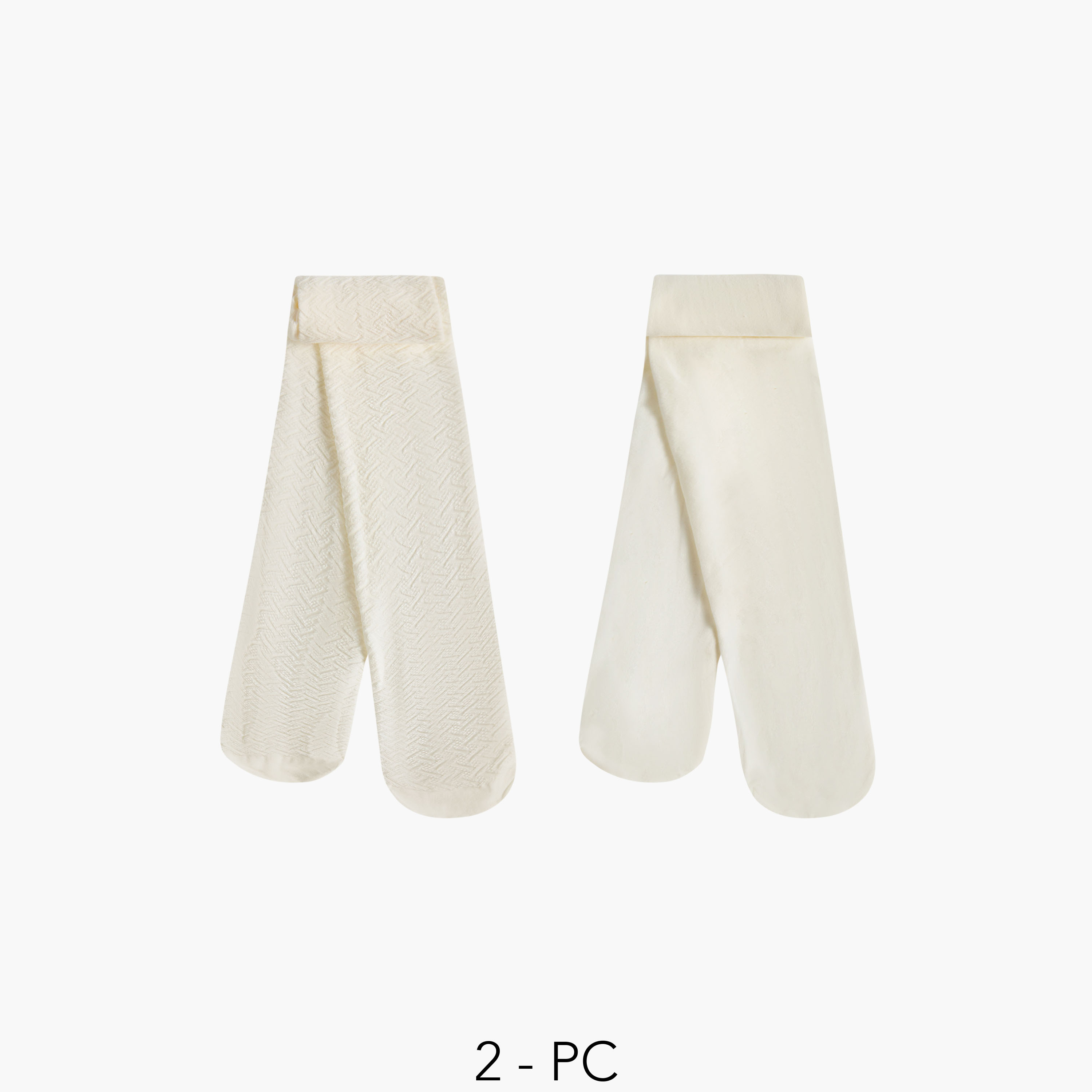 Pack of 2 Celeste Girls Tights with Elasticated Waistband-girls-accessories-socks-image-1