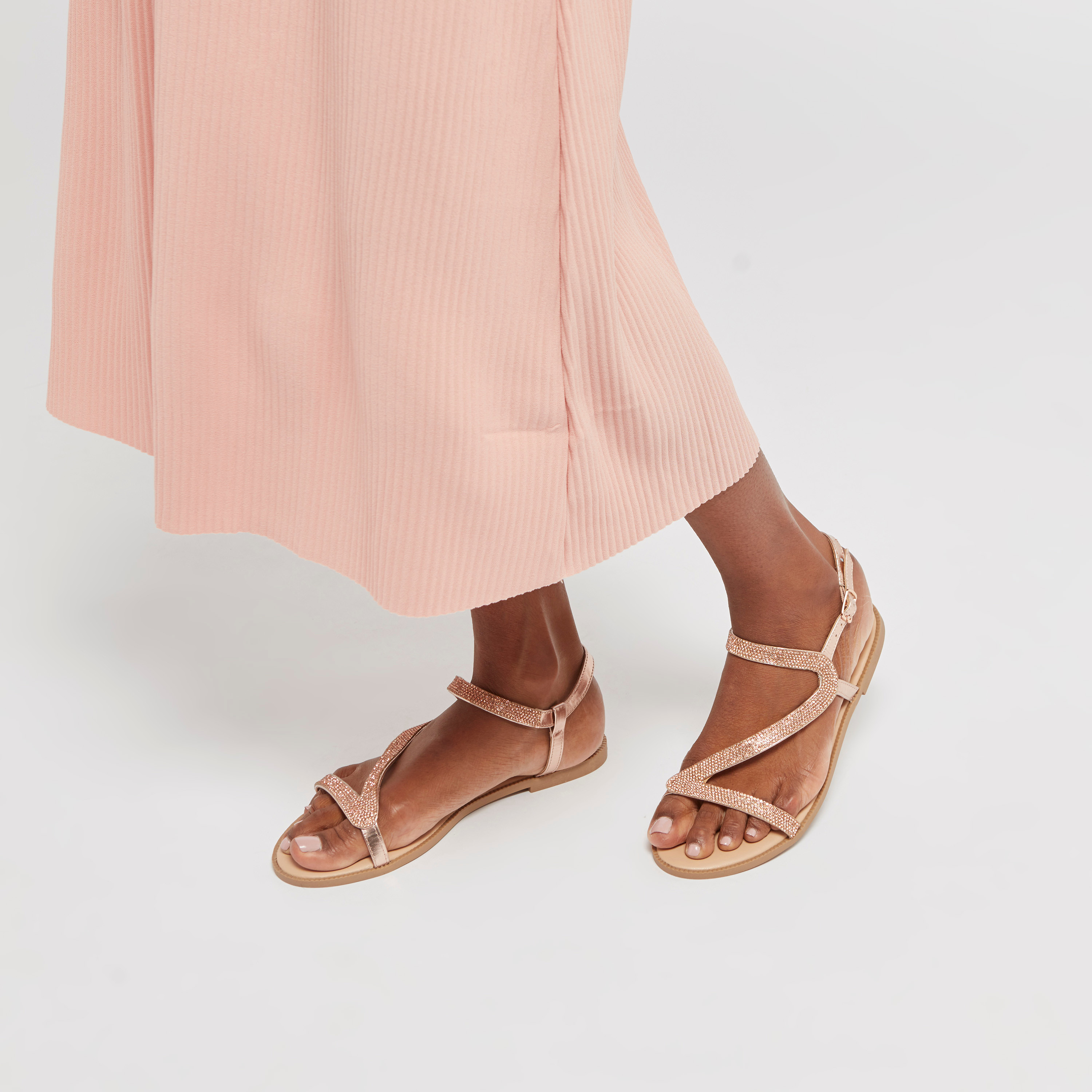 صندل بحزام مزين-women-shoes-flats-sandals-image-2