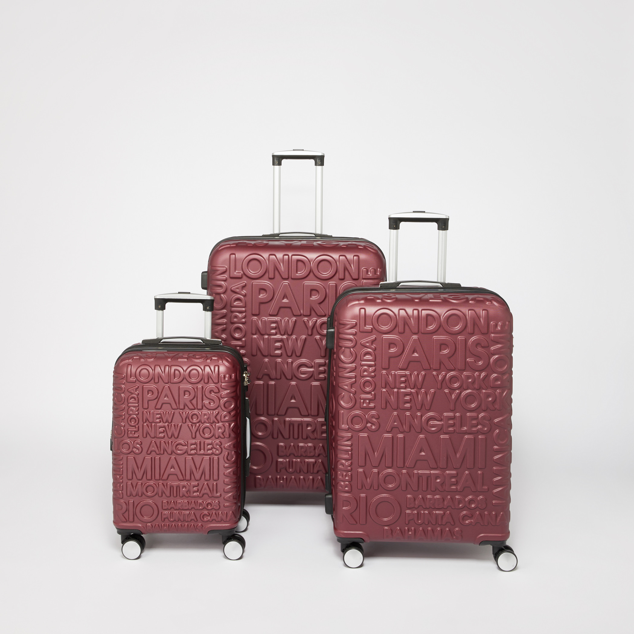 IT luggage Textured Trolley Bag with Retractable Handle-travel-luggagesandbags-luggage-image-3