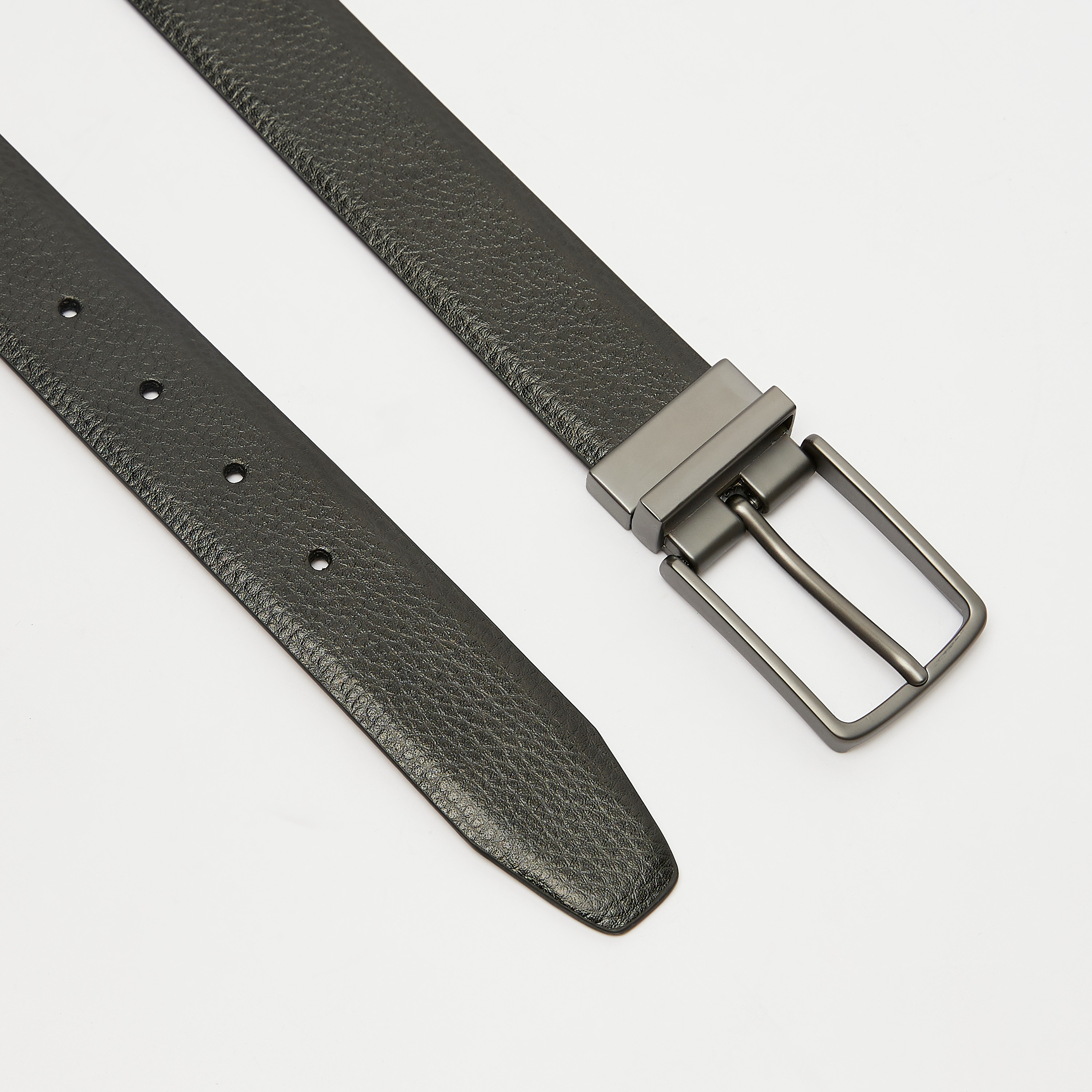 حزام خصر بارز الملمس بإبزيم بدبوس للإغلاق من دوتشيني-men-beltsandwallets-belts-image-2
