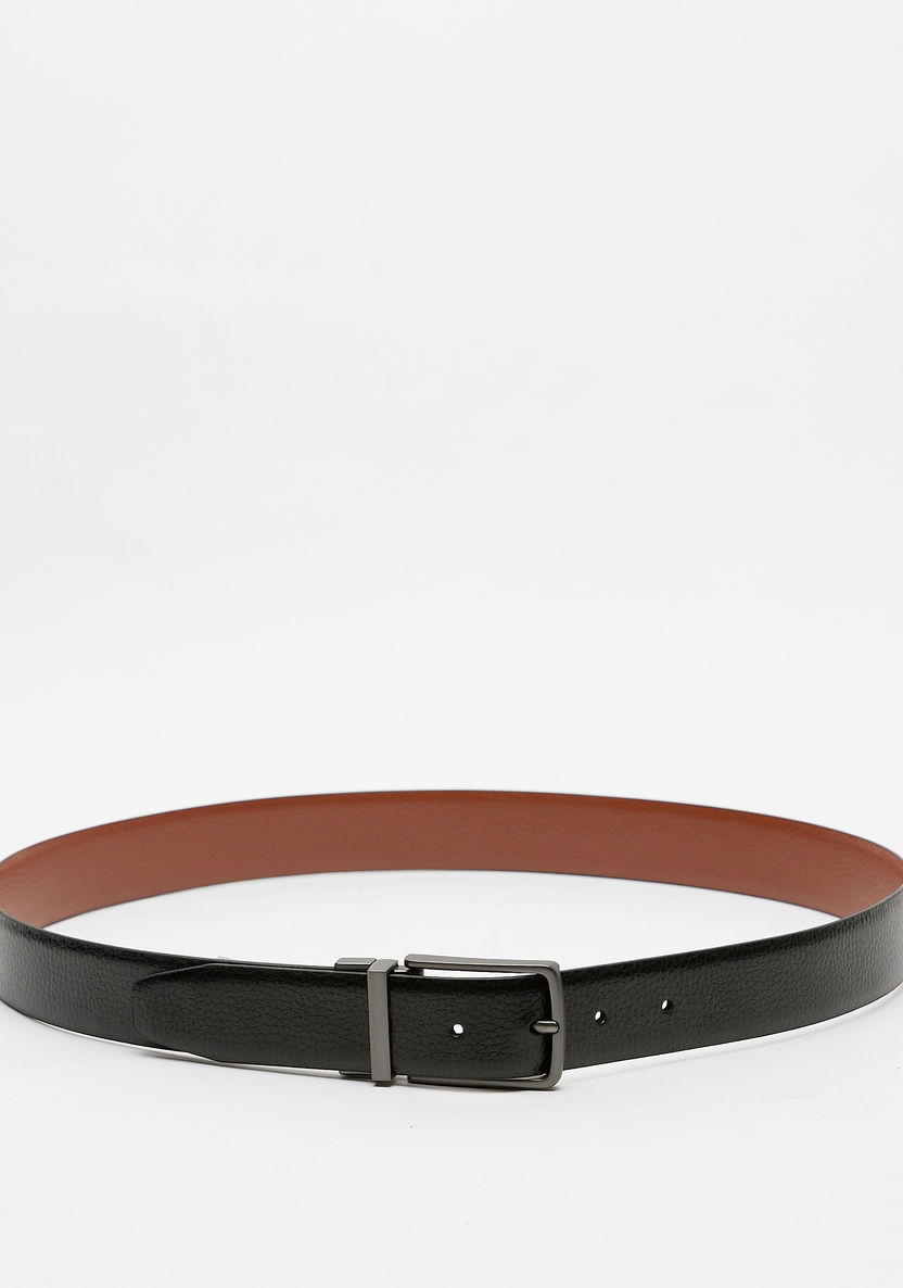 Duchini Solid Waist Belt with Pin Buckle Closure-Men%27s Belts-image-3