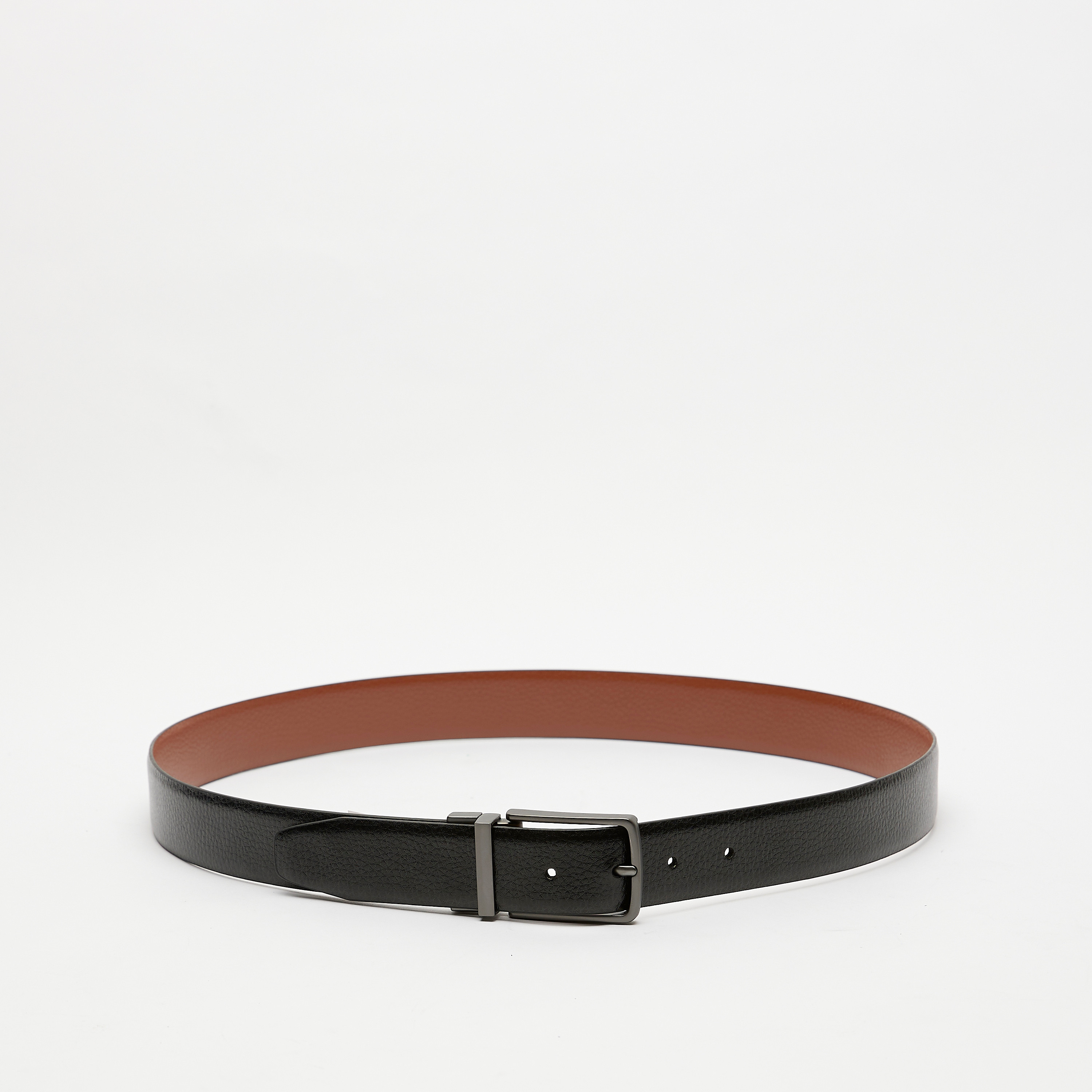 حزام خصر بارز الملمس بإبزيم بدبوس للإغلاق من دوتشيني-men-beltsandwallets-belts-image-4