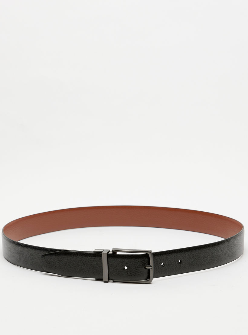 حزام خصر بارز الملمس بإبزيم بدبوس للإغلاق من دوتشيني-men-beltsandwallets-belts-image-4