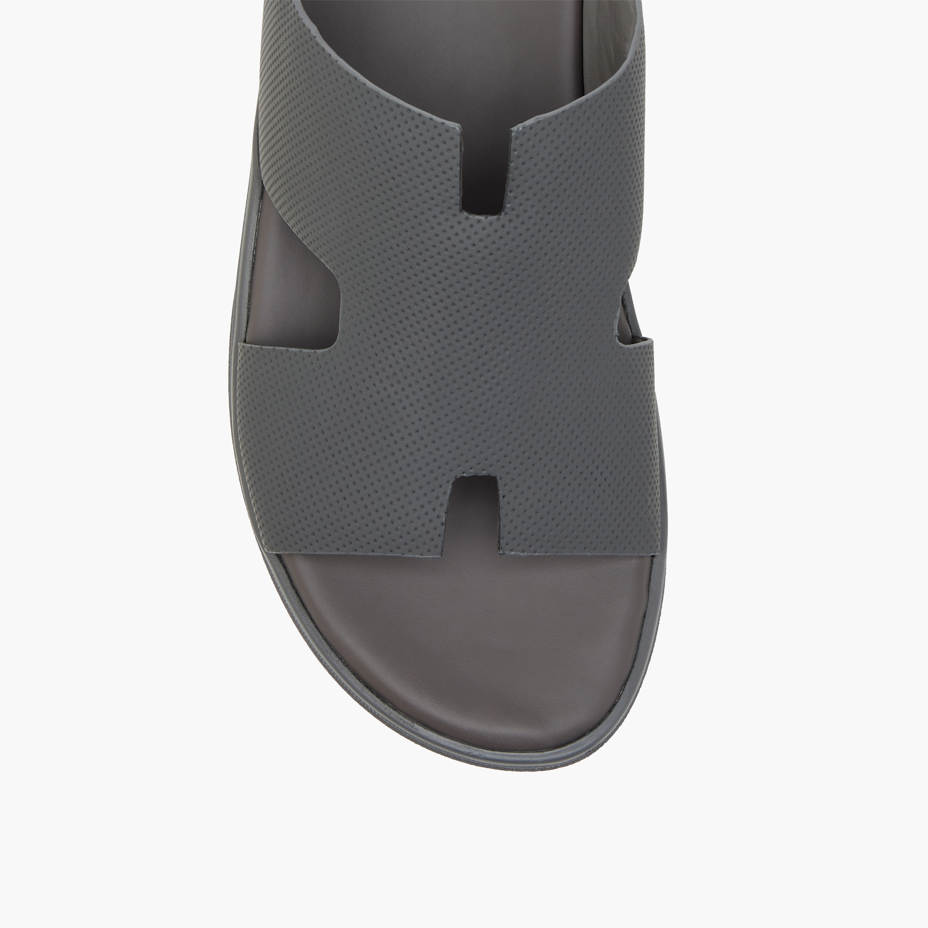 Duchini Men's Textured Slip-On Arabic Sandals with Toe Loop-men-shoes-sandals-image-3