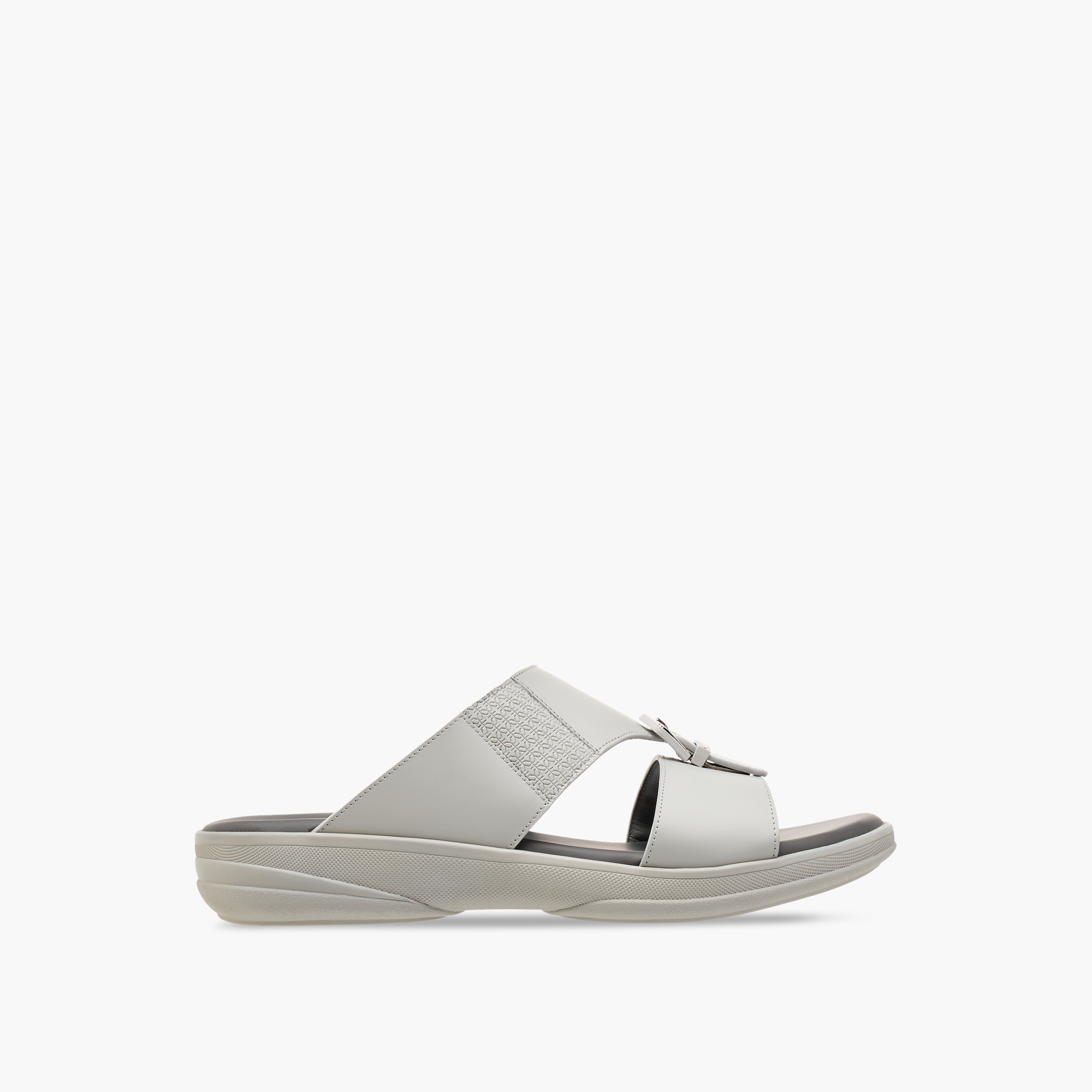 Duchini Men's Buckle Accent Slip-On Arabic Sandals-men-shoes-sandals-image-2