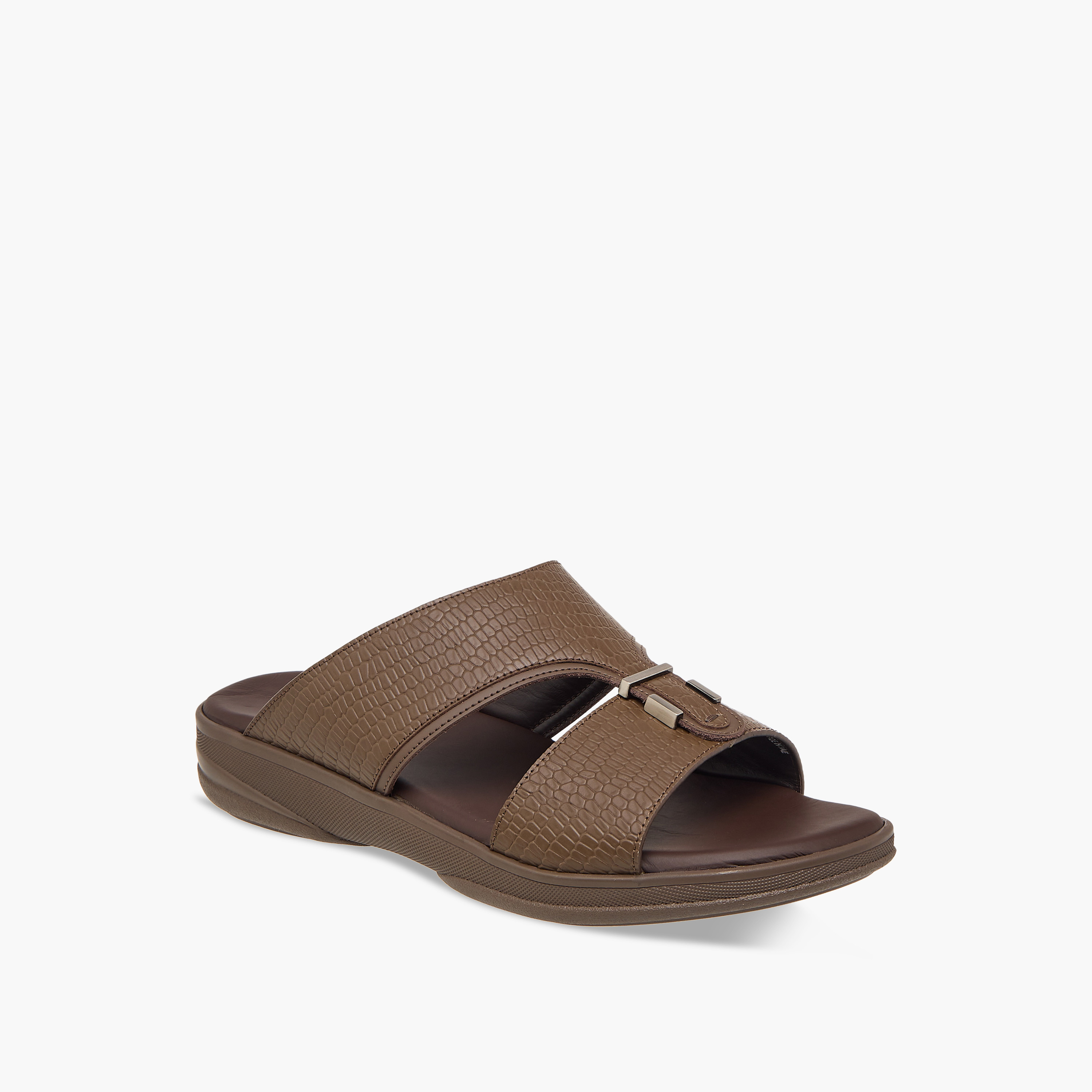 صندل عربي سهل الارتداء بزينة ميتال للرجال من دوتشيني-men-shoes-sandals-image-2