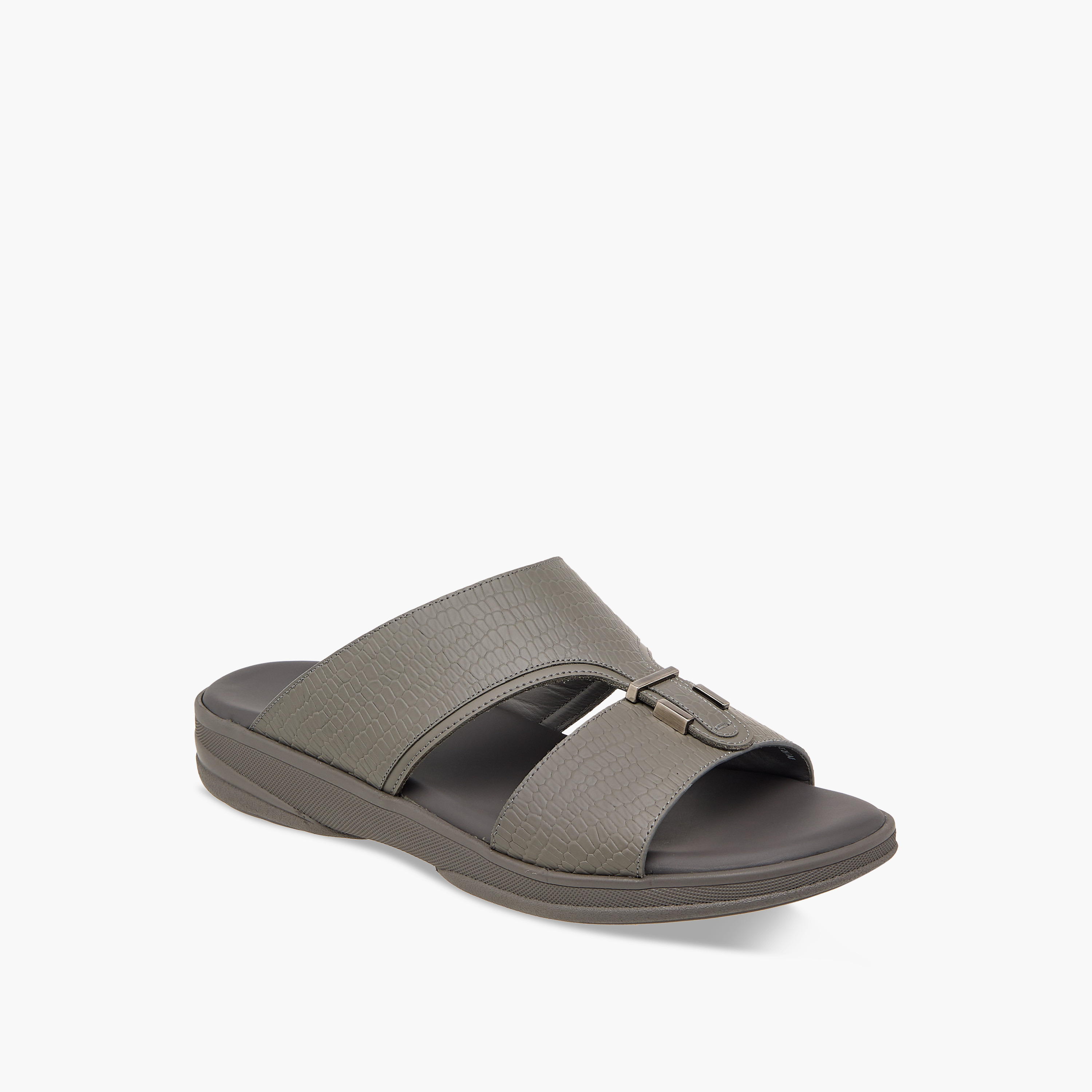 Duchini Men's Metal Accent Slip-On Arabic Sandals-men-shoes-sandals-image-2