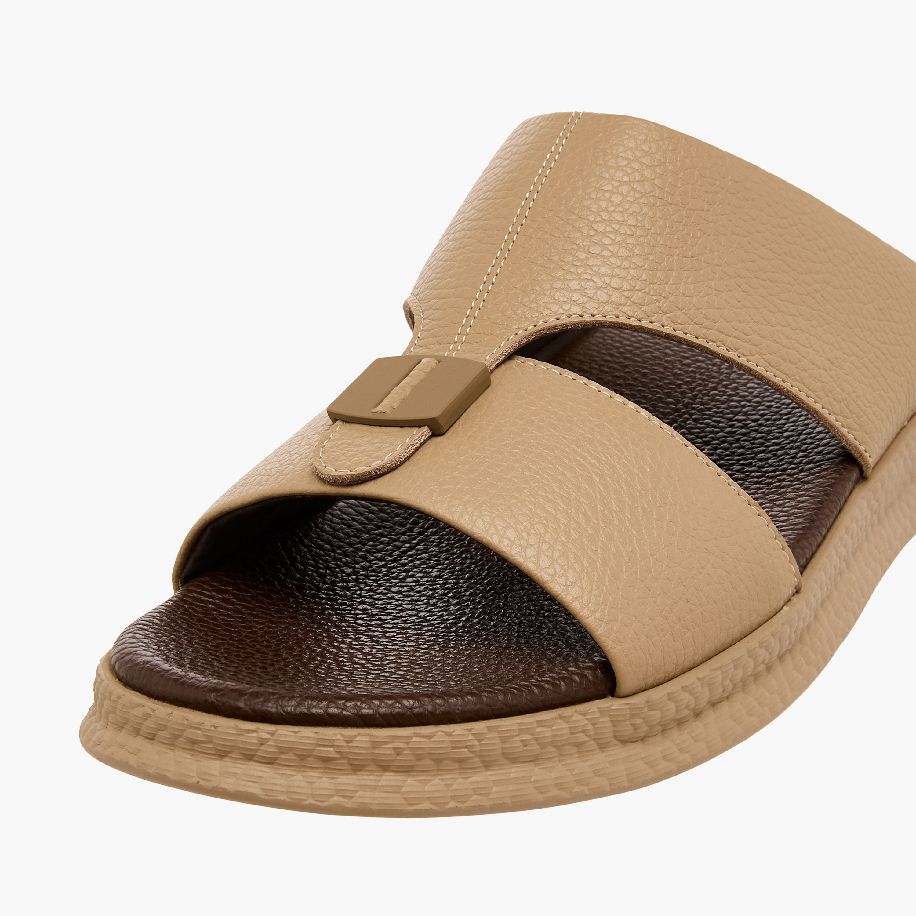 صندل عربي جلد سهل الارتداء للرجال من لو كونفورت-men-shoes-sandals-image-4