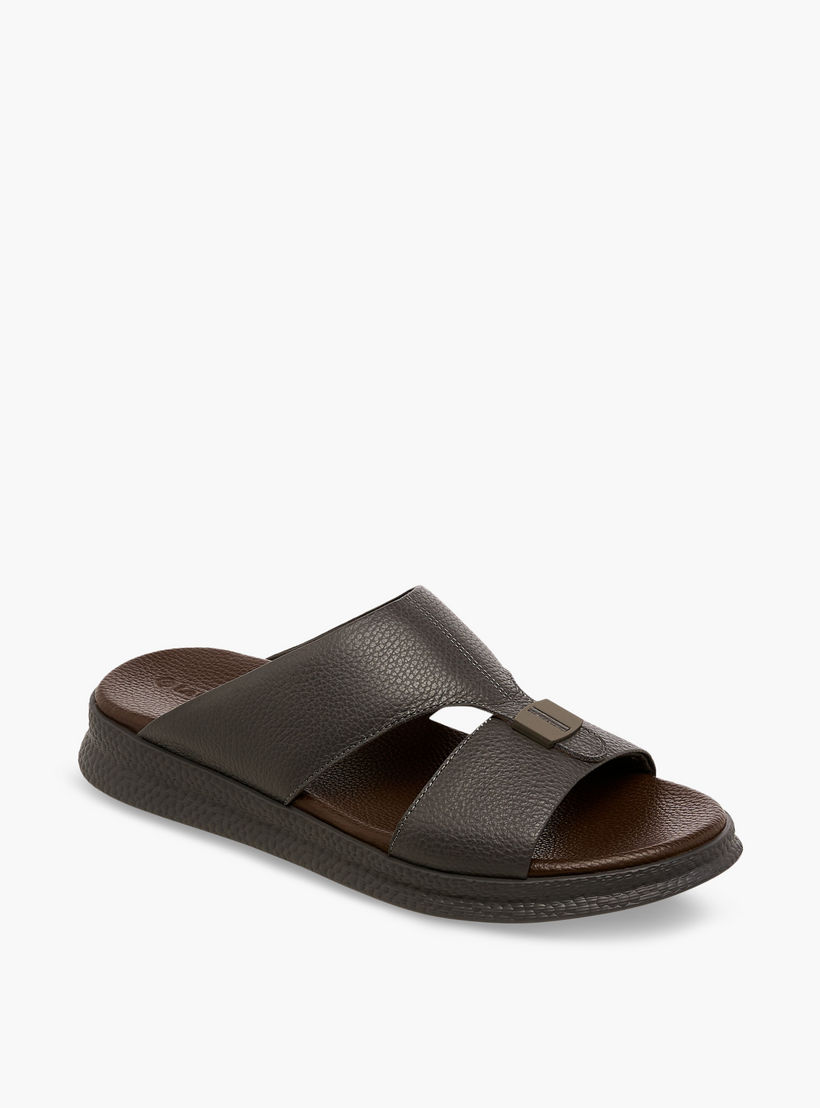 صندل عربي جلد سهل الارتداء للرجال من لو كونفورت-men-shoes-sandals-image-2