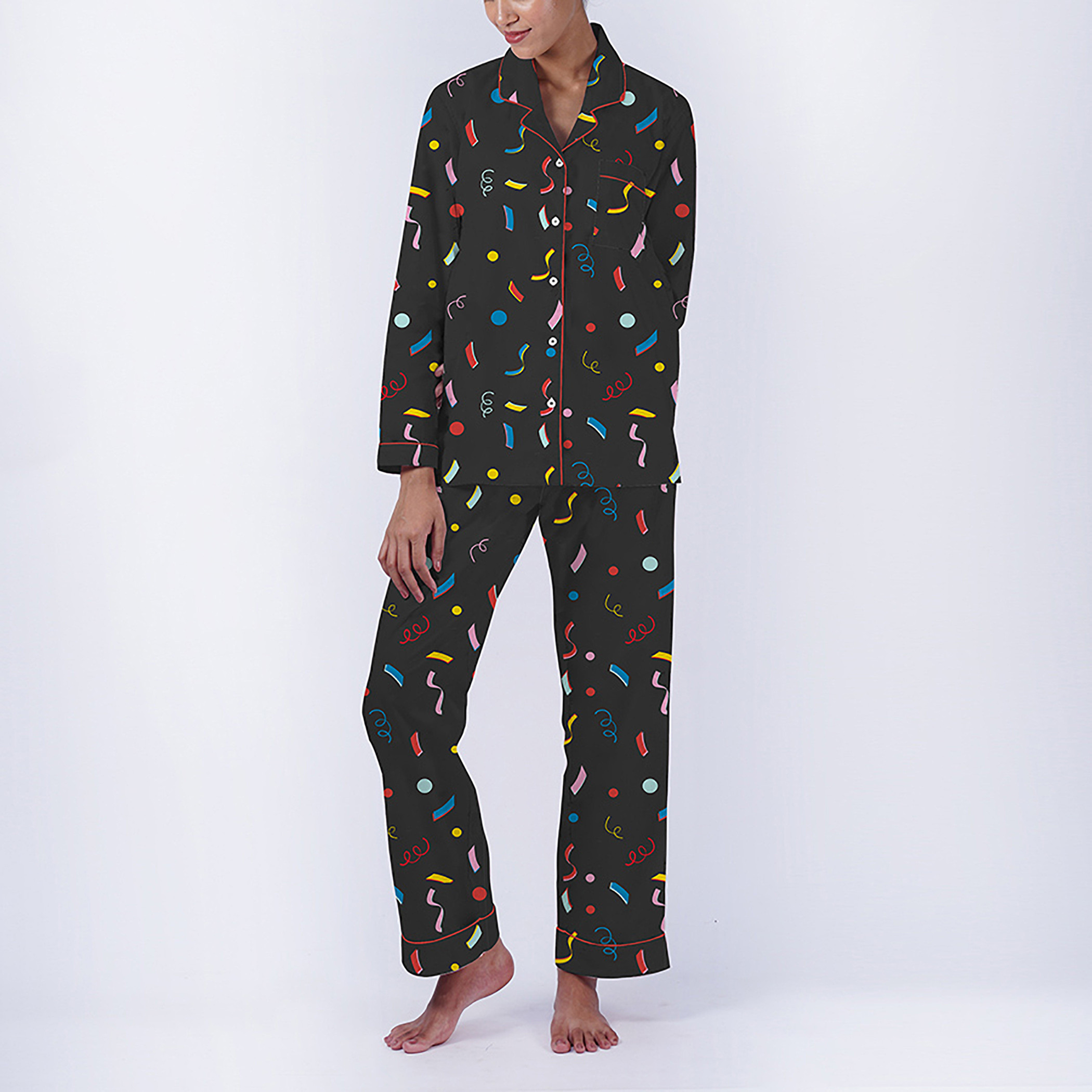 Dandelion Printed Pyjama Set-women-clothing-nightwear-pyjamas-longsets-image-2