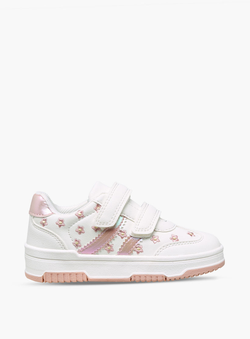 حذاء سنيكرز طول الكاحل بشريط إغلاق لاصق للبنات من جونيورز-girls-shoes-sneakers-image-3