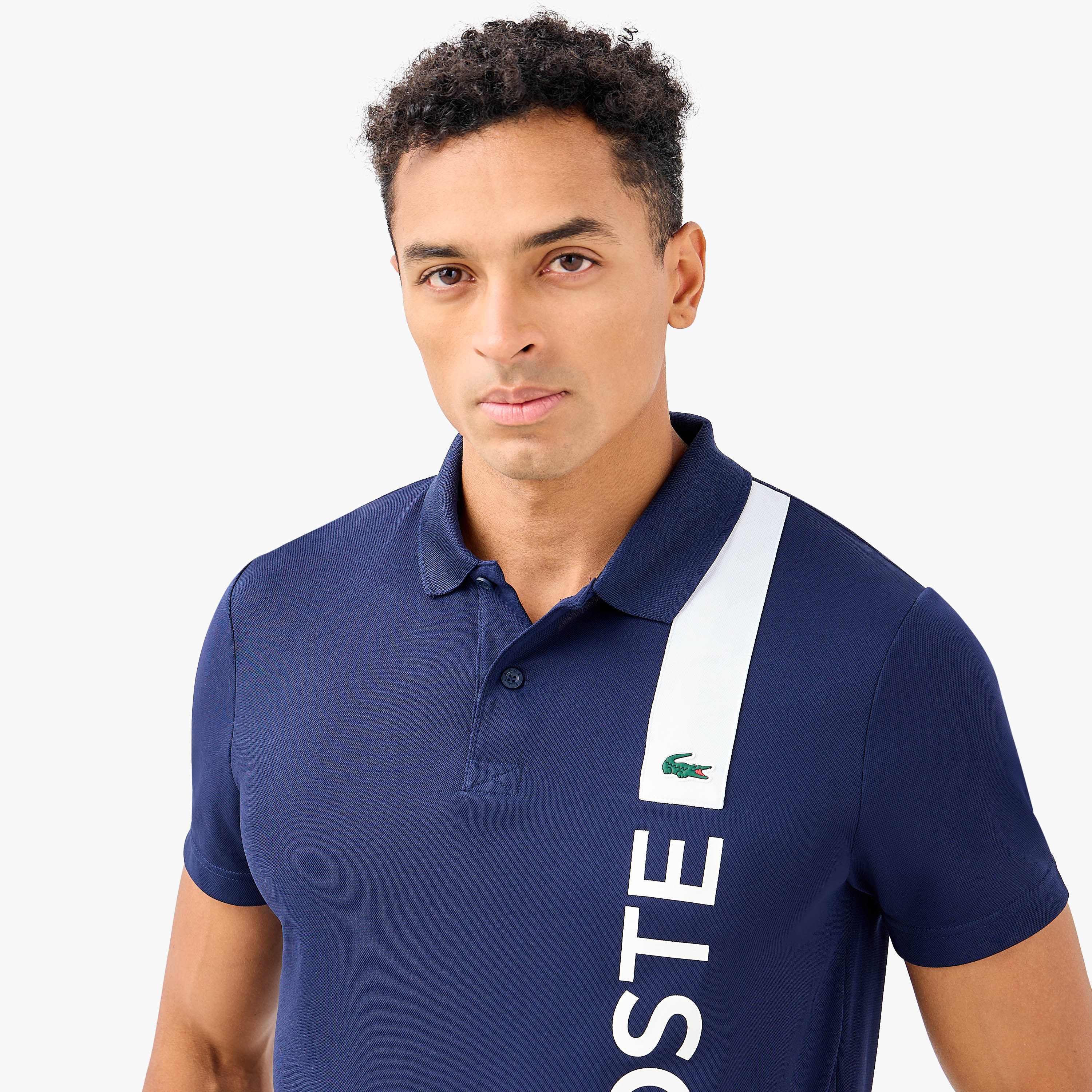 Lacoste Logo Print Polo T-shirt with Short Sleeves-men-clothing-tshirtsandpolos-polos-image-7
