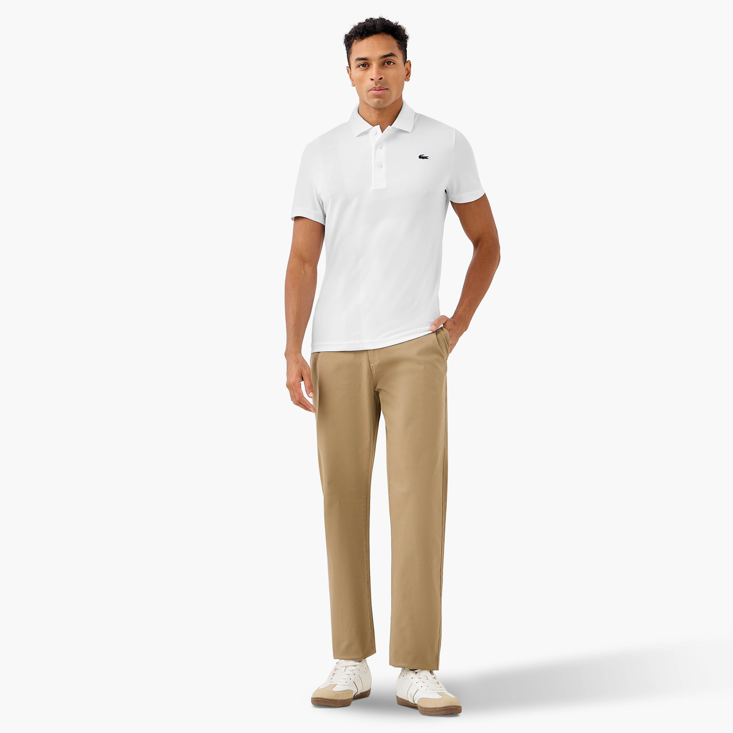 Lacoste Logo Detaiil Polo T-shirt with Short Sleeves-men-clothing-tshirtsandpolos-polos-image-2
