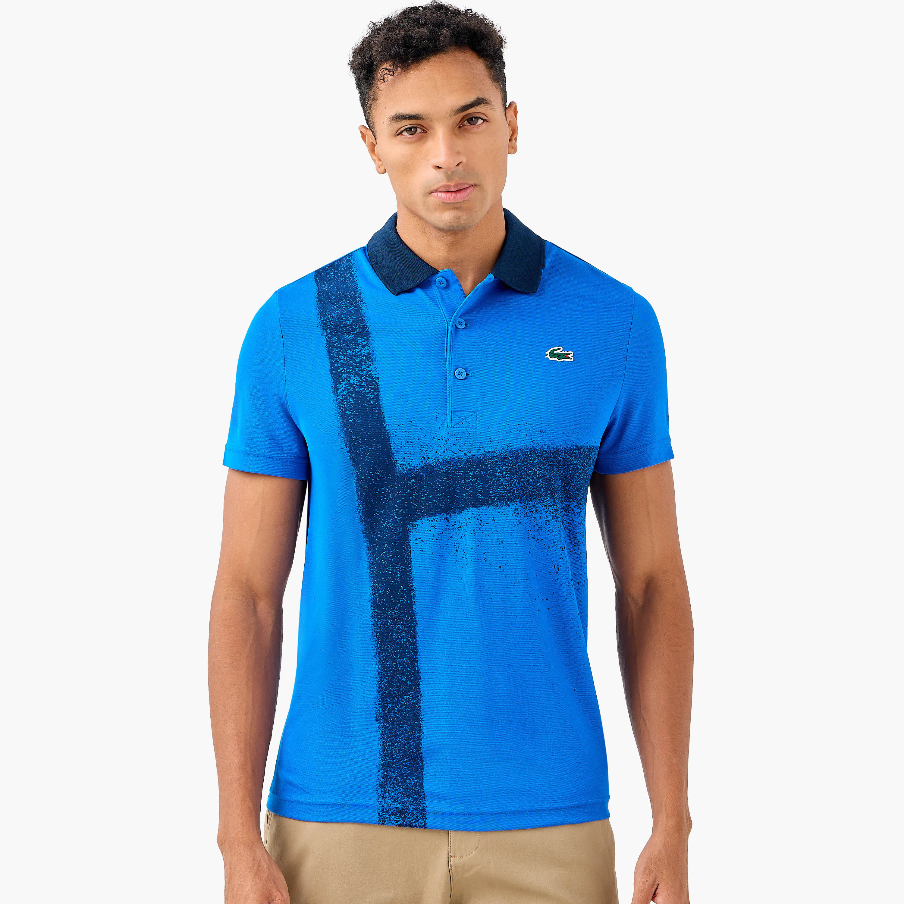 Lacoste Printed Polo-T-shirt with Short Sleeves-men-clothing-tshirtsandpolos-polos-image-1