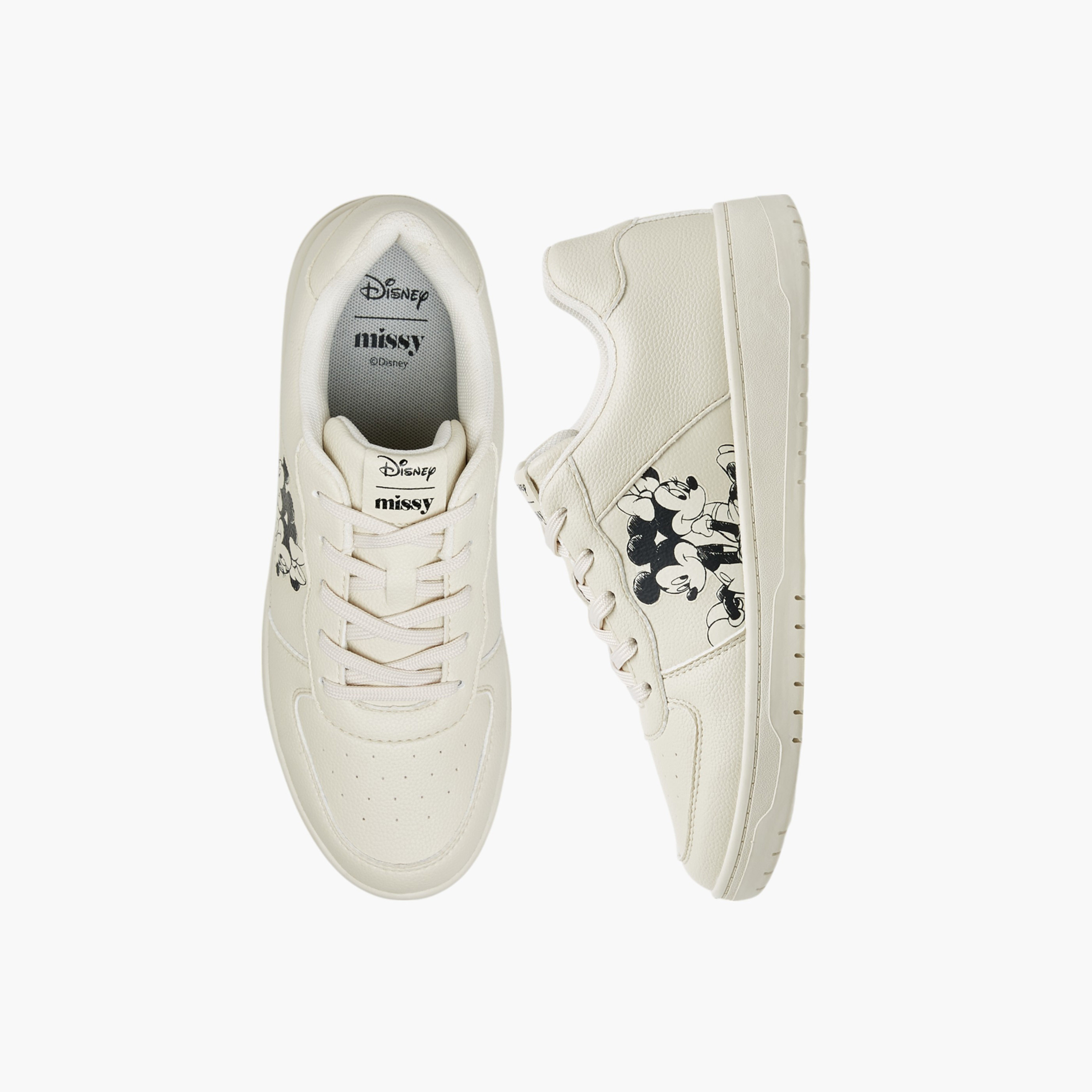 حذاء سنيكرز برباط إغلاق وطبعات من ديزني-women-shoes-sneakers-image-1