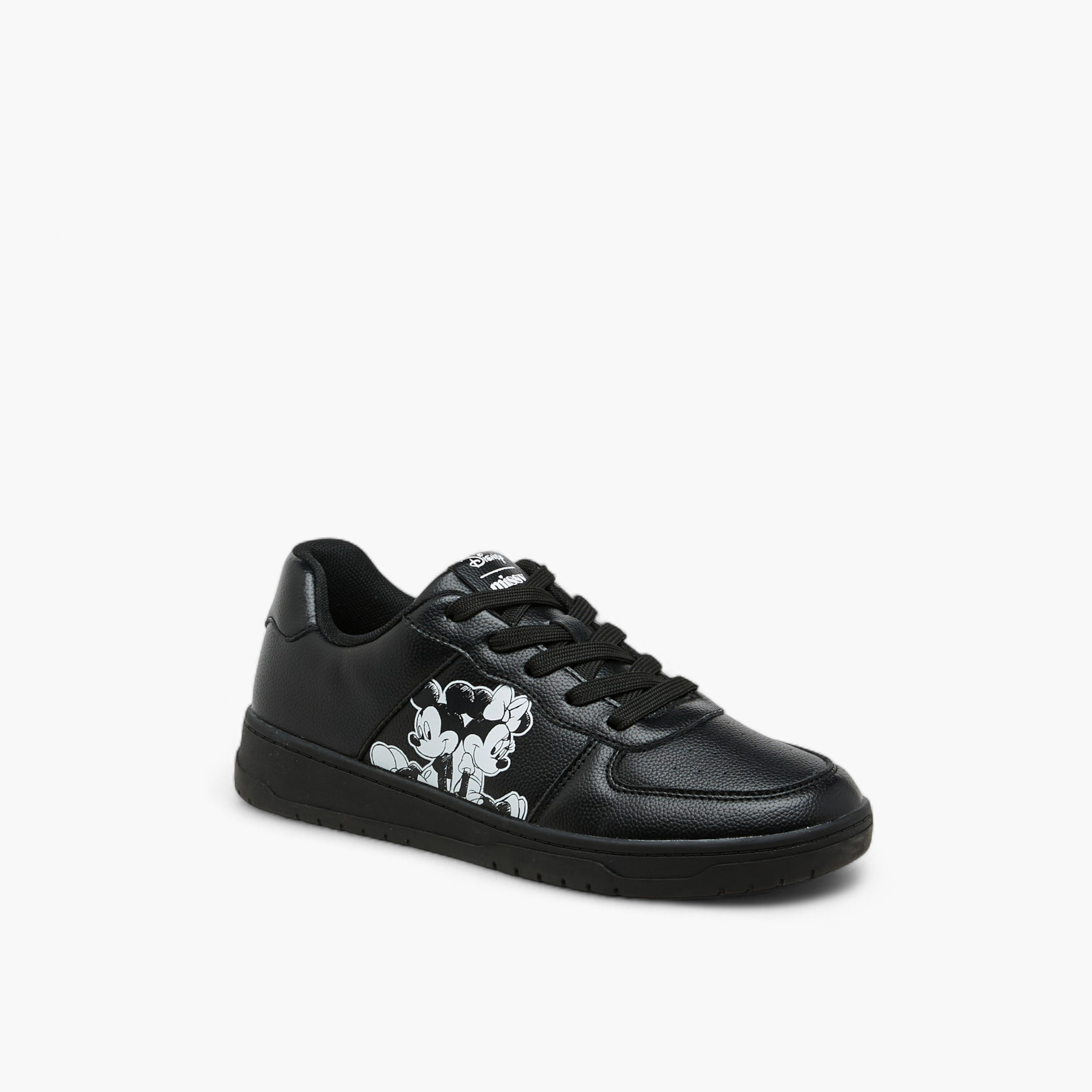 Disney Mickey and Minnie Mouse Print Lace-Up Sneakers-women-shoes-sneakers-image-2